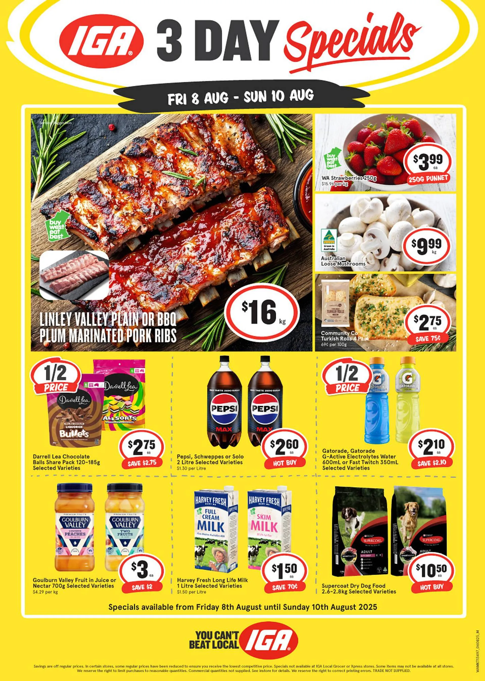 IGA catalogue - Catalogue valid from 8 August to 10 August 2025 - page 1
