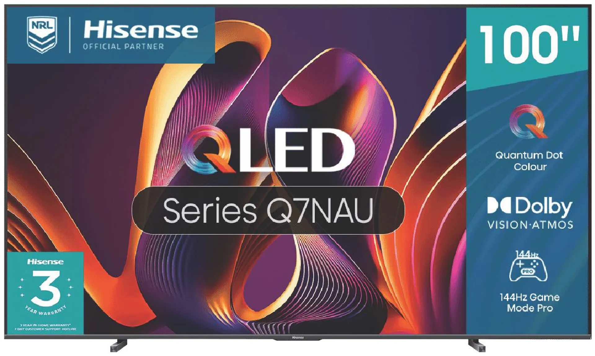 Hisense 100" Q7NAU 4K QLED Smart TV 24