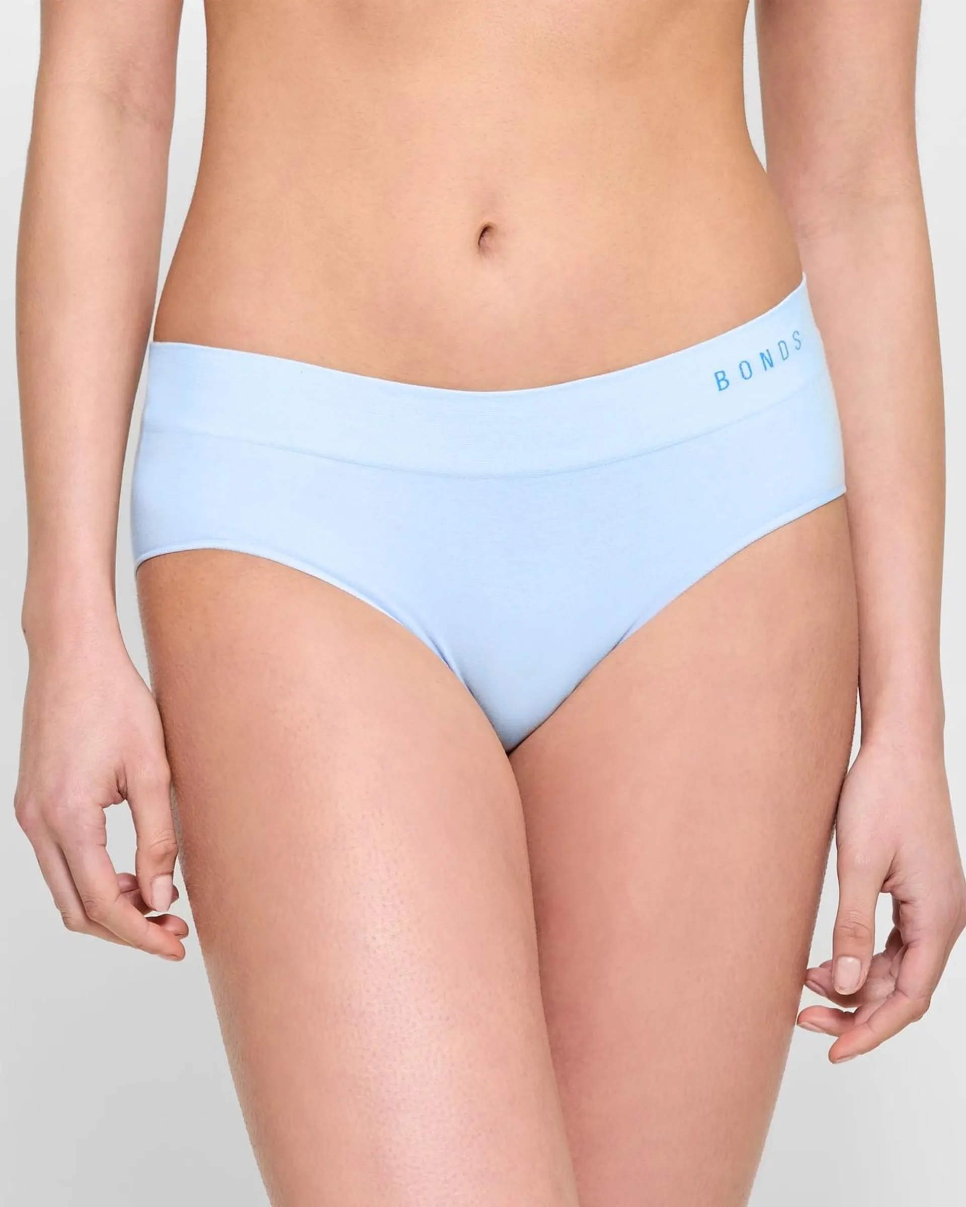 Bonds Seamless Midi Briefs - Blue Snow