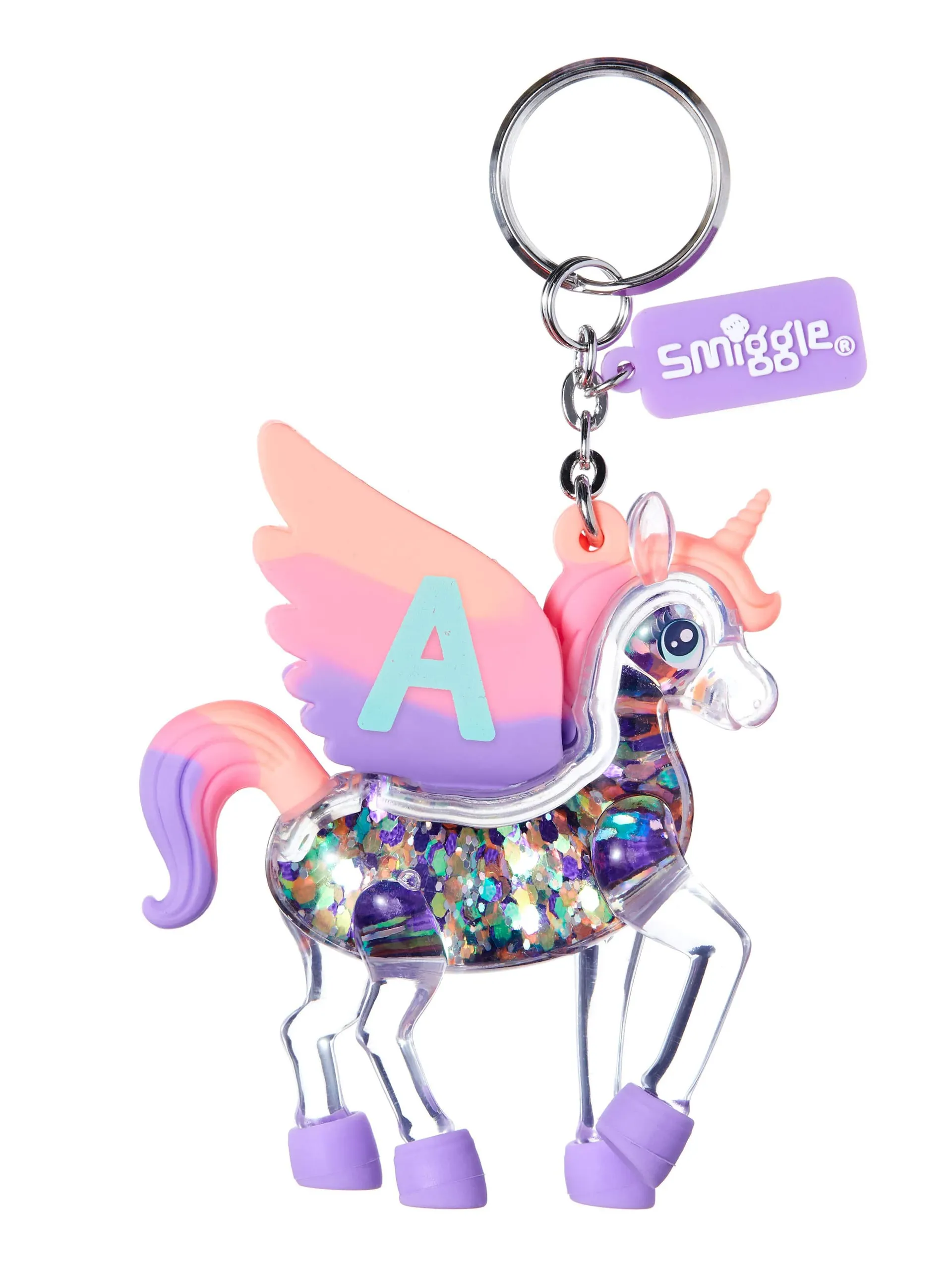 Shimmy Unicorn Scented Alphabet Keyring