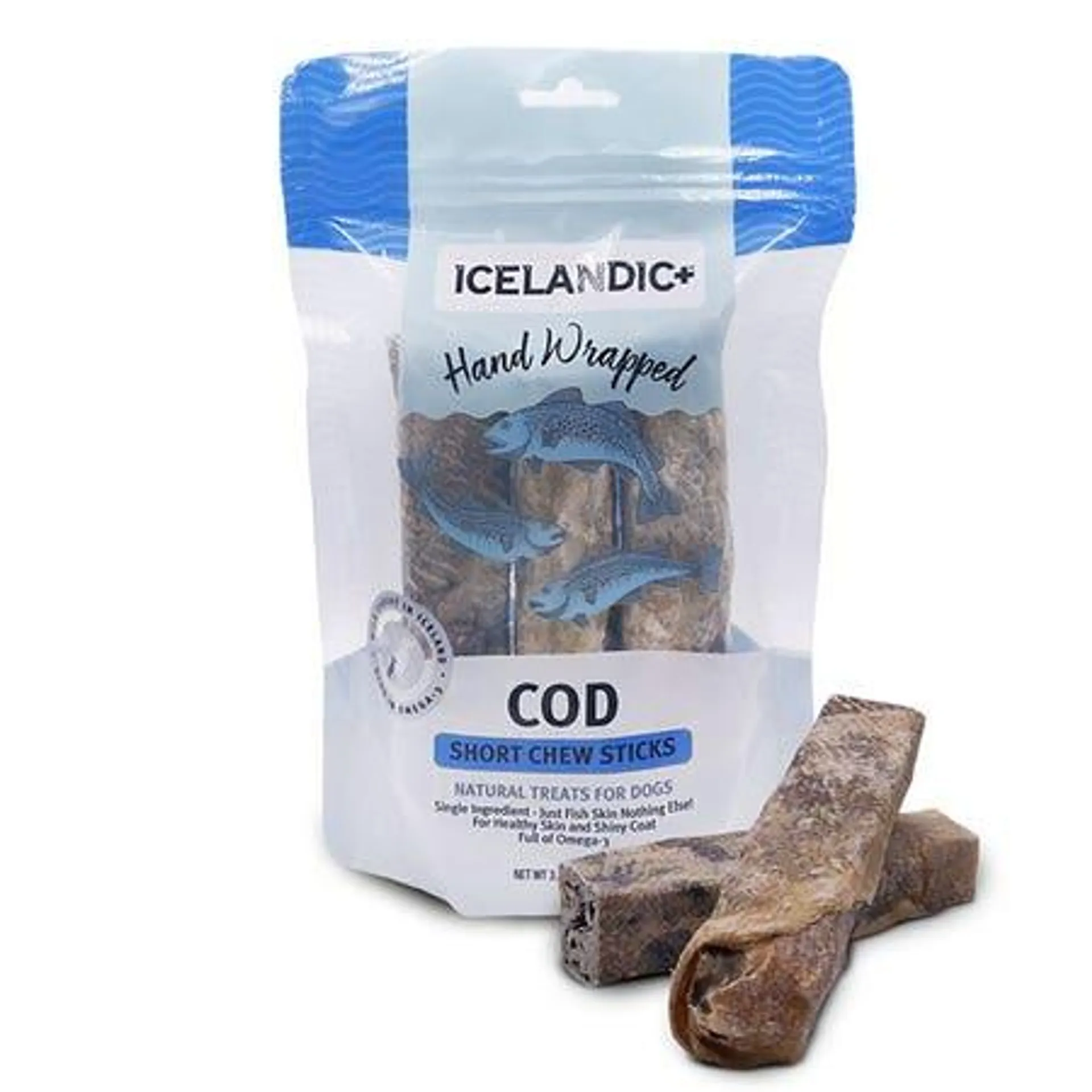 Icelandic+ Cod Skin Stick Dog Treat 12cm