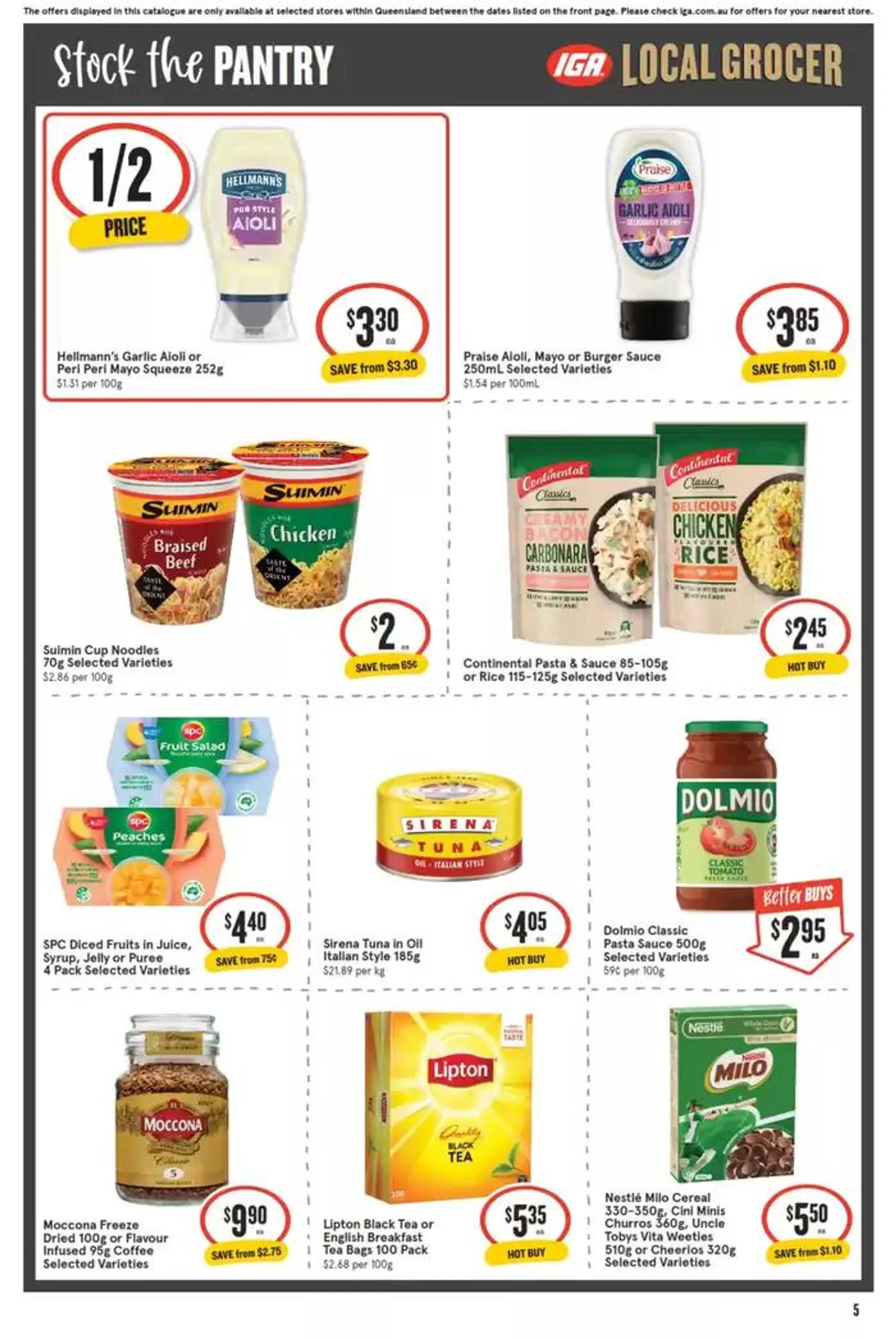 IGA - 1/2 Price - 02/10 - Catalogue valid from 2 October to 8 October 2024 - page 5