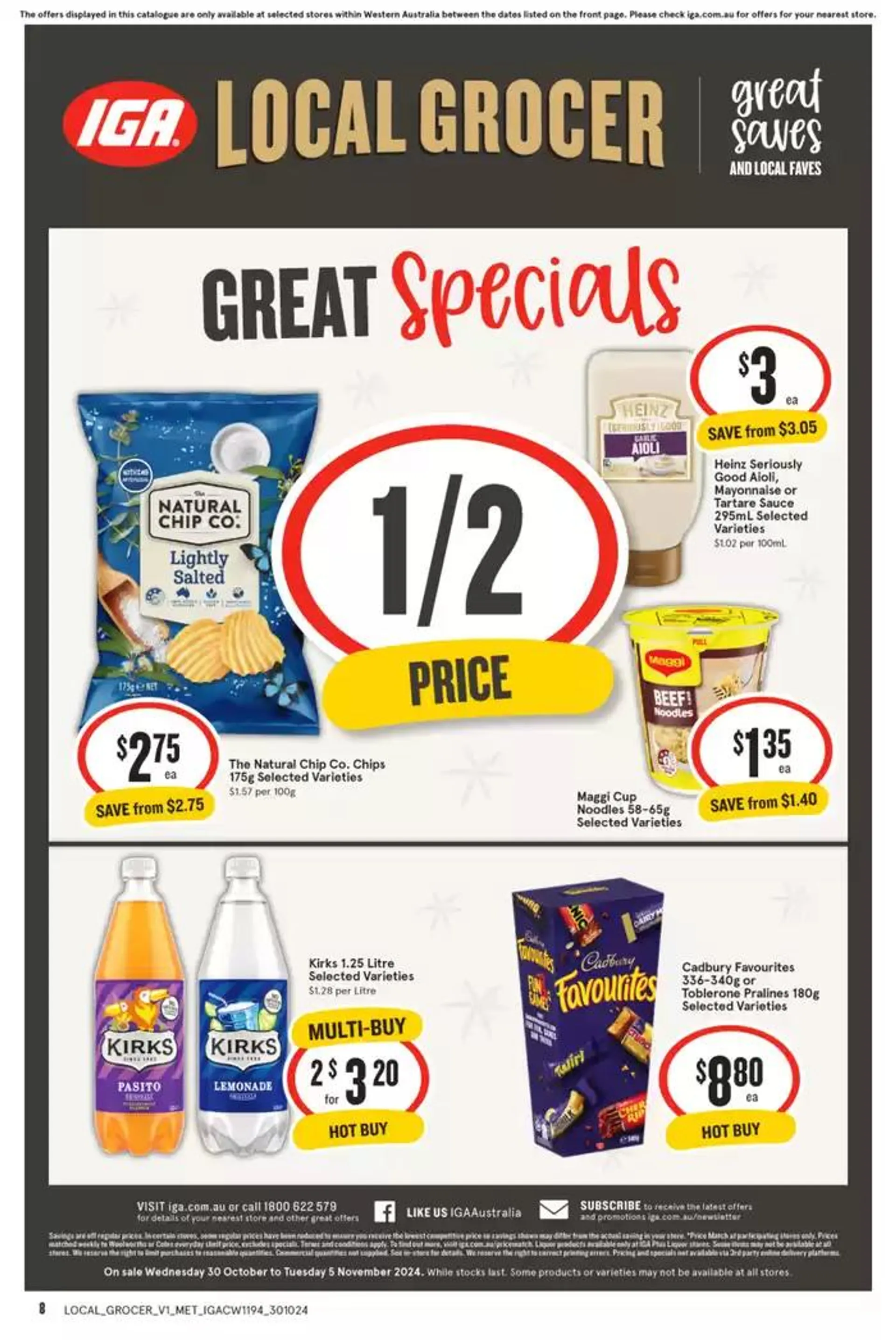 IGA 30/10 - Catalogue valid from 30 October to 5 November 2024 - page 2