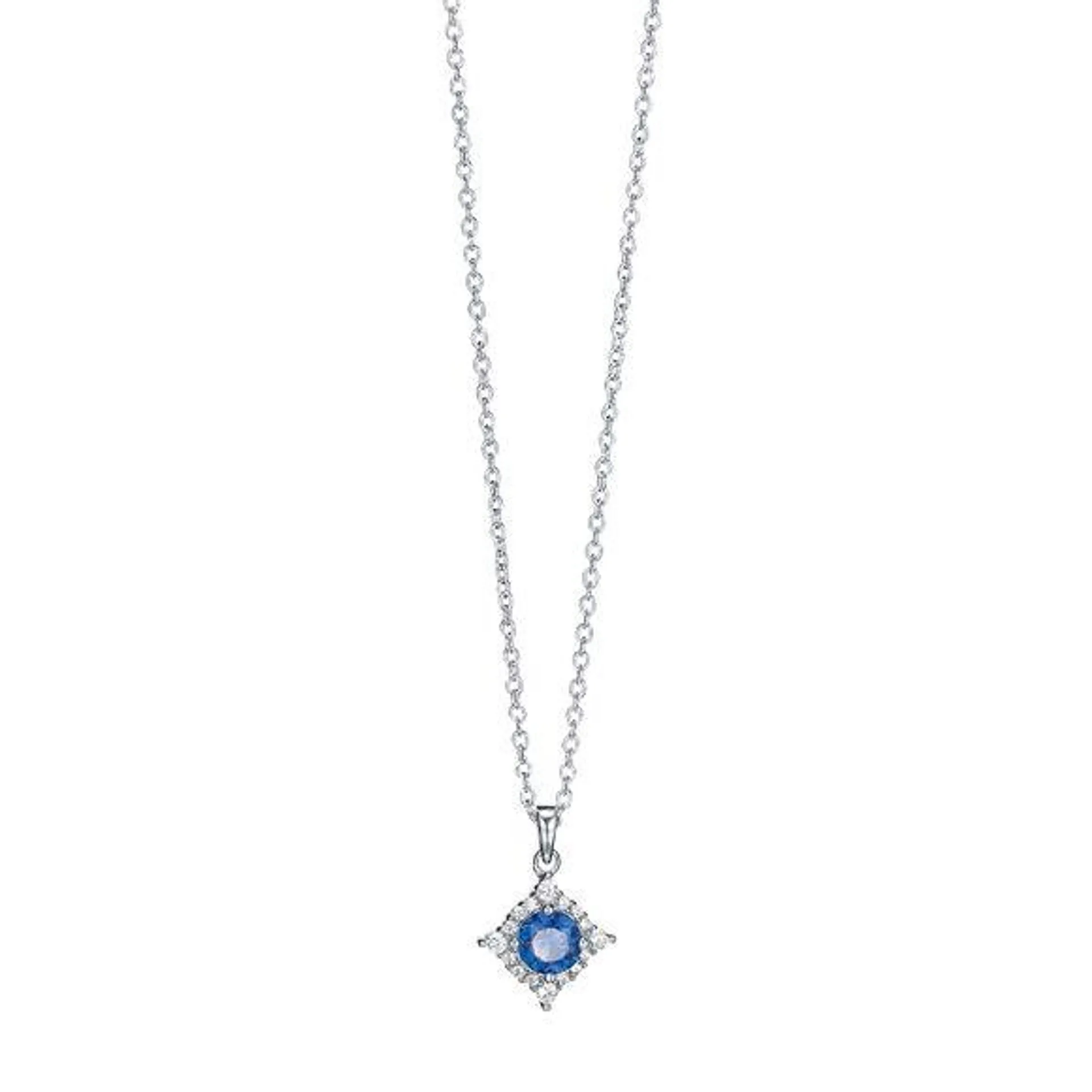 Sterling Silver Birthstone Necklace