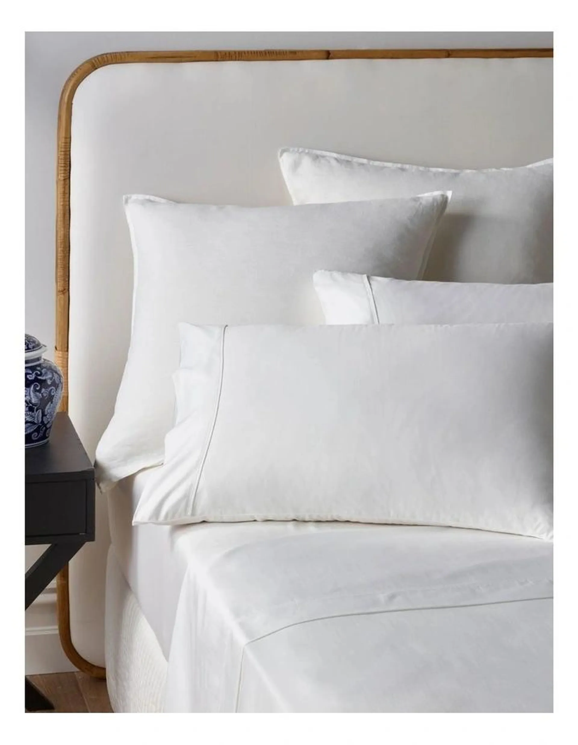 1000TC Egyptian Cotton Blend CVC Sheet Set in White