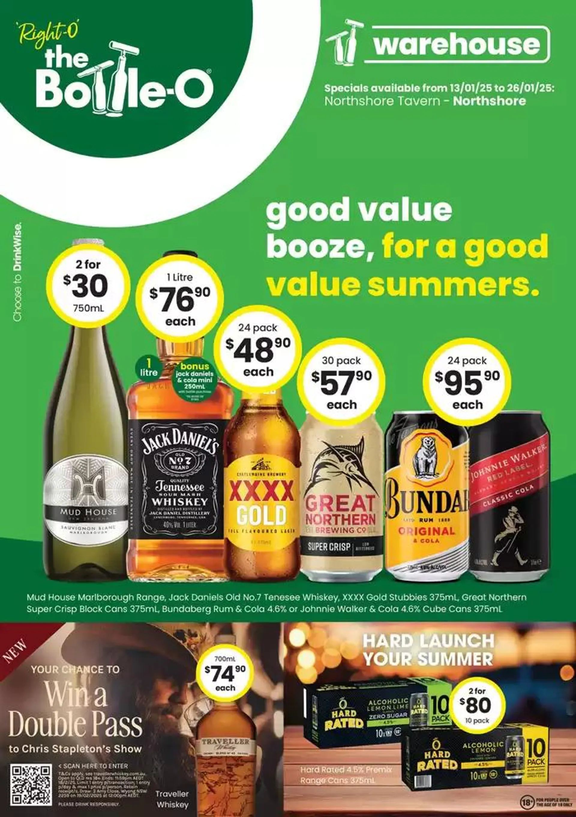 Good Value Booze, For Good Value Summers. QLD 13/01 - 1