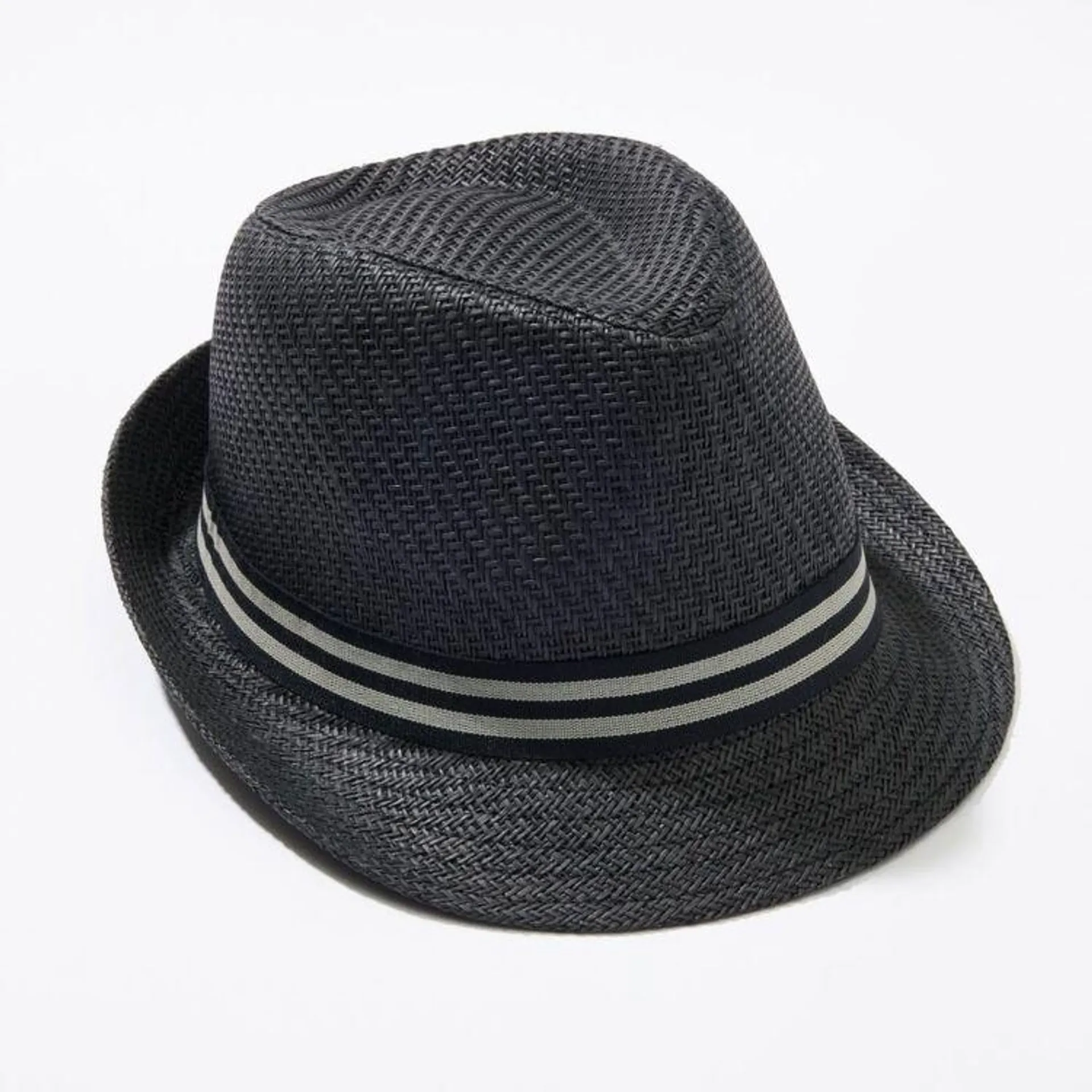 JC Lanyon Men's Fine Weave Trilby Black One Size