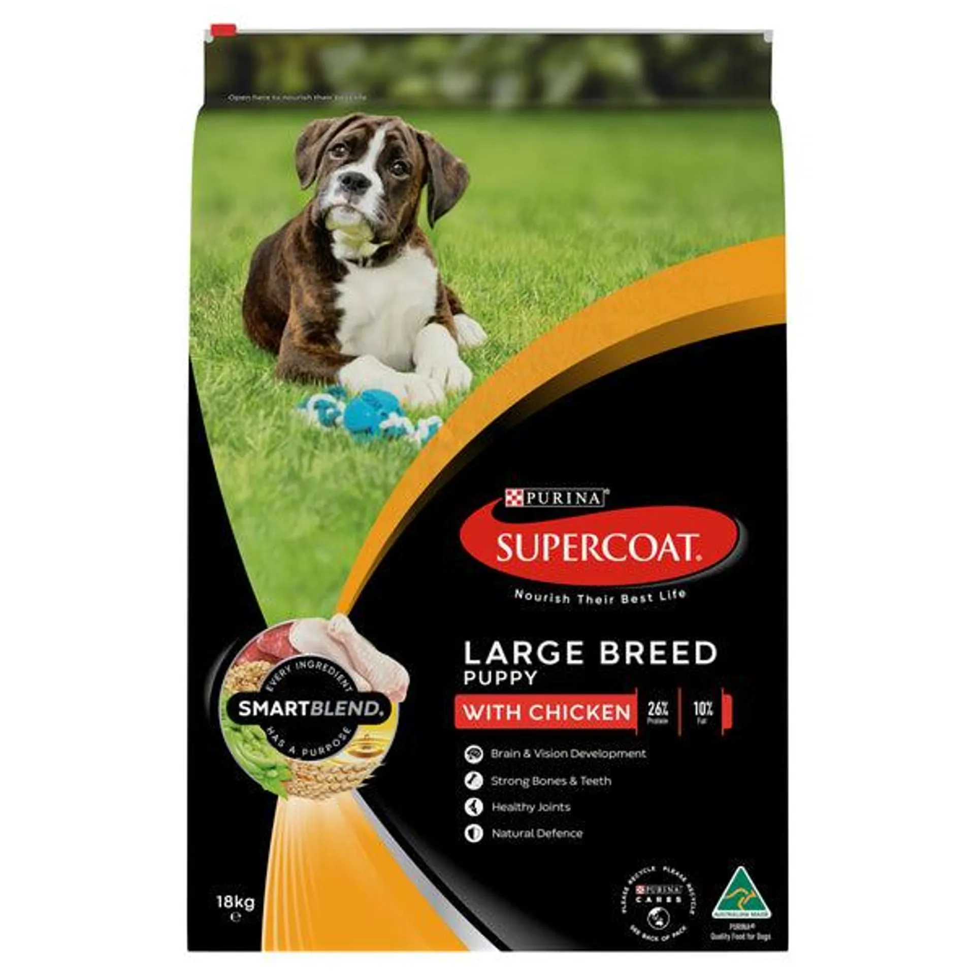 Supercoat - Puppy Large Breed with Chicken Dog Dry Food (18kg)