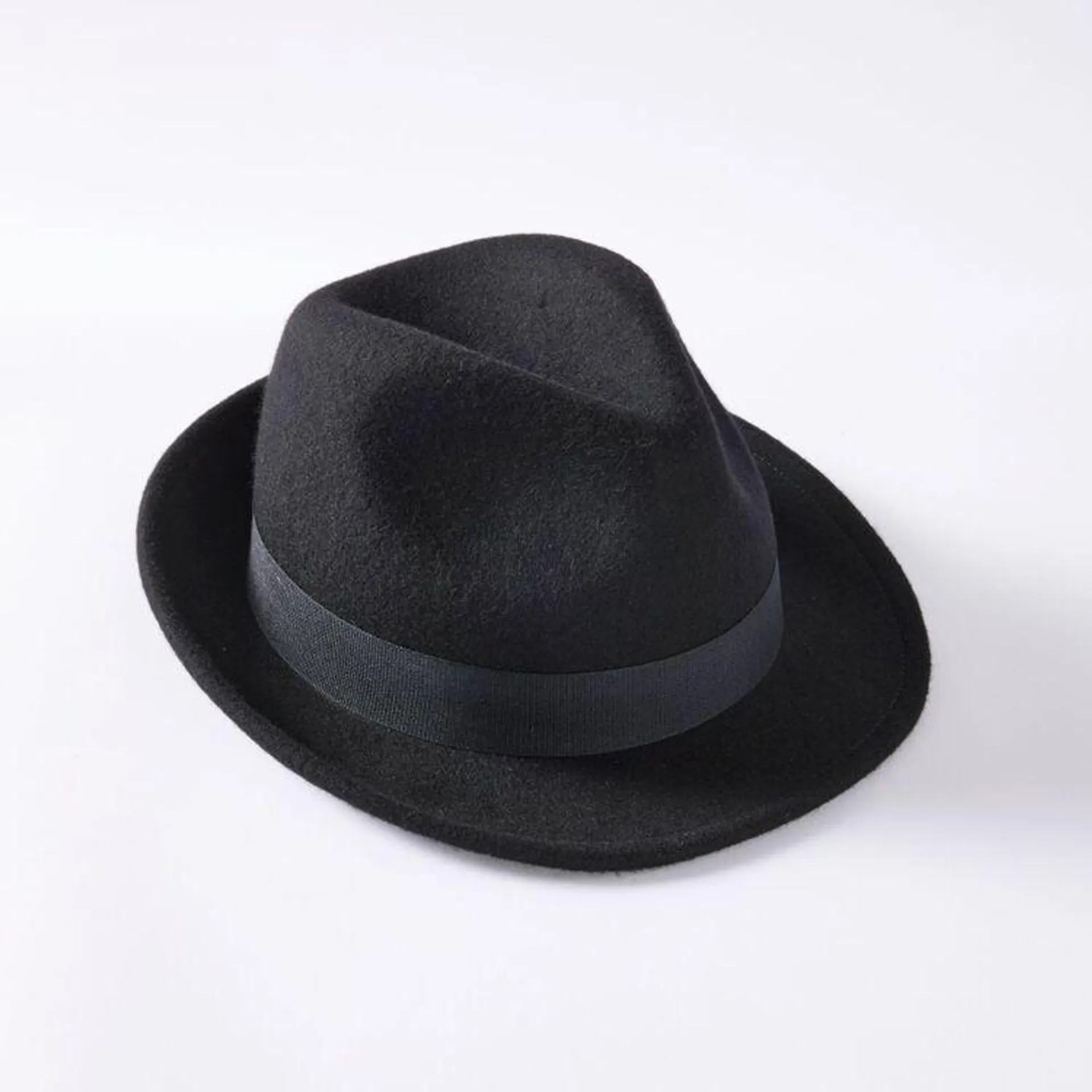 JC Lanyon Men's Wool Trilby Black One Size