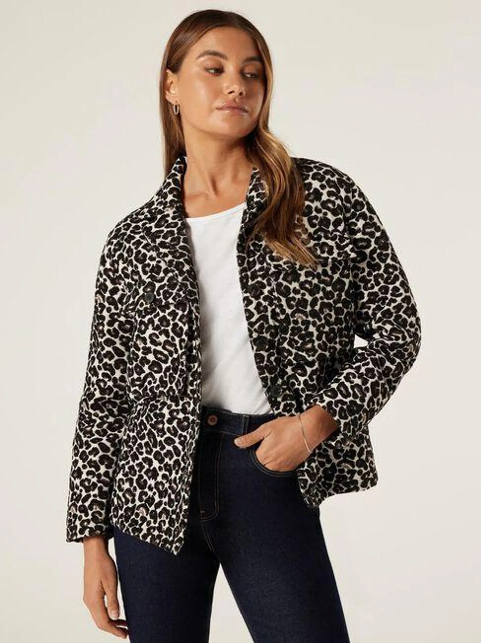 Shae Animal Print Shacket