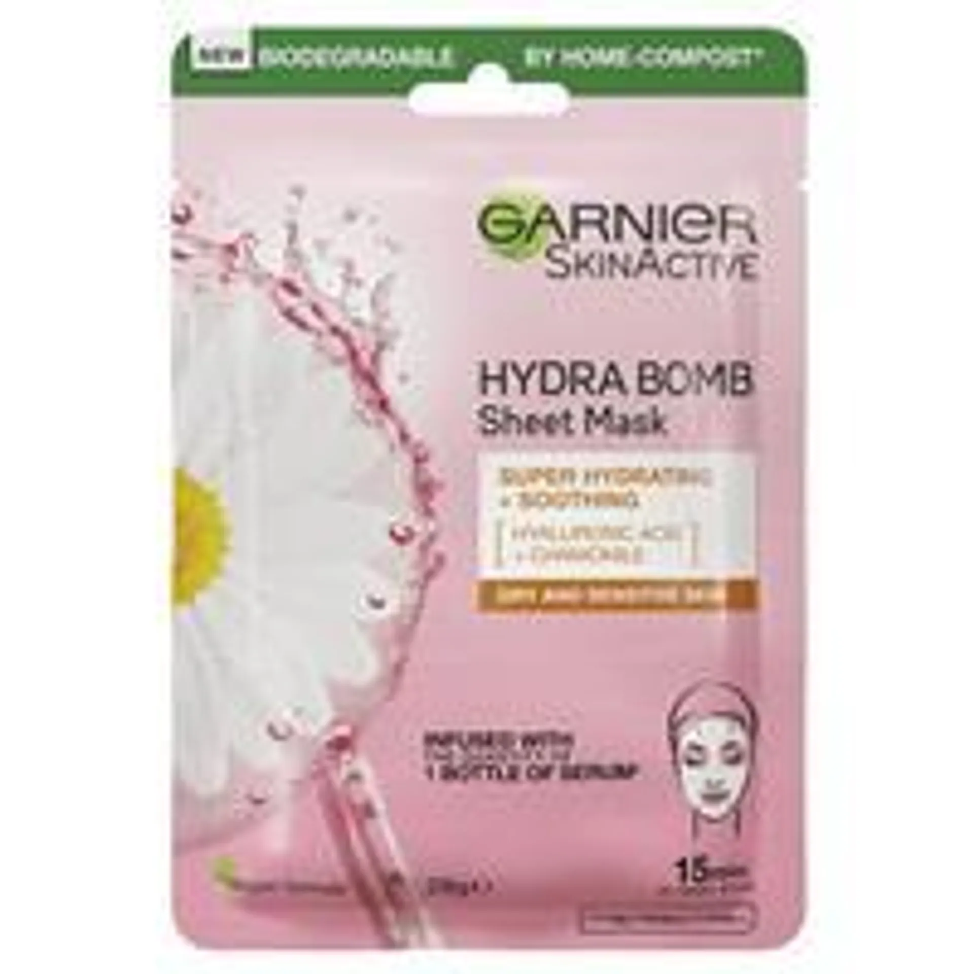 Garnier Hydra Bomb Hyaluronic Acid + Chamomile Sheet Mask