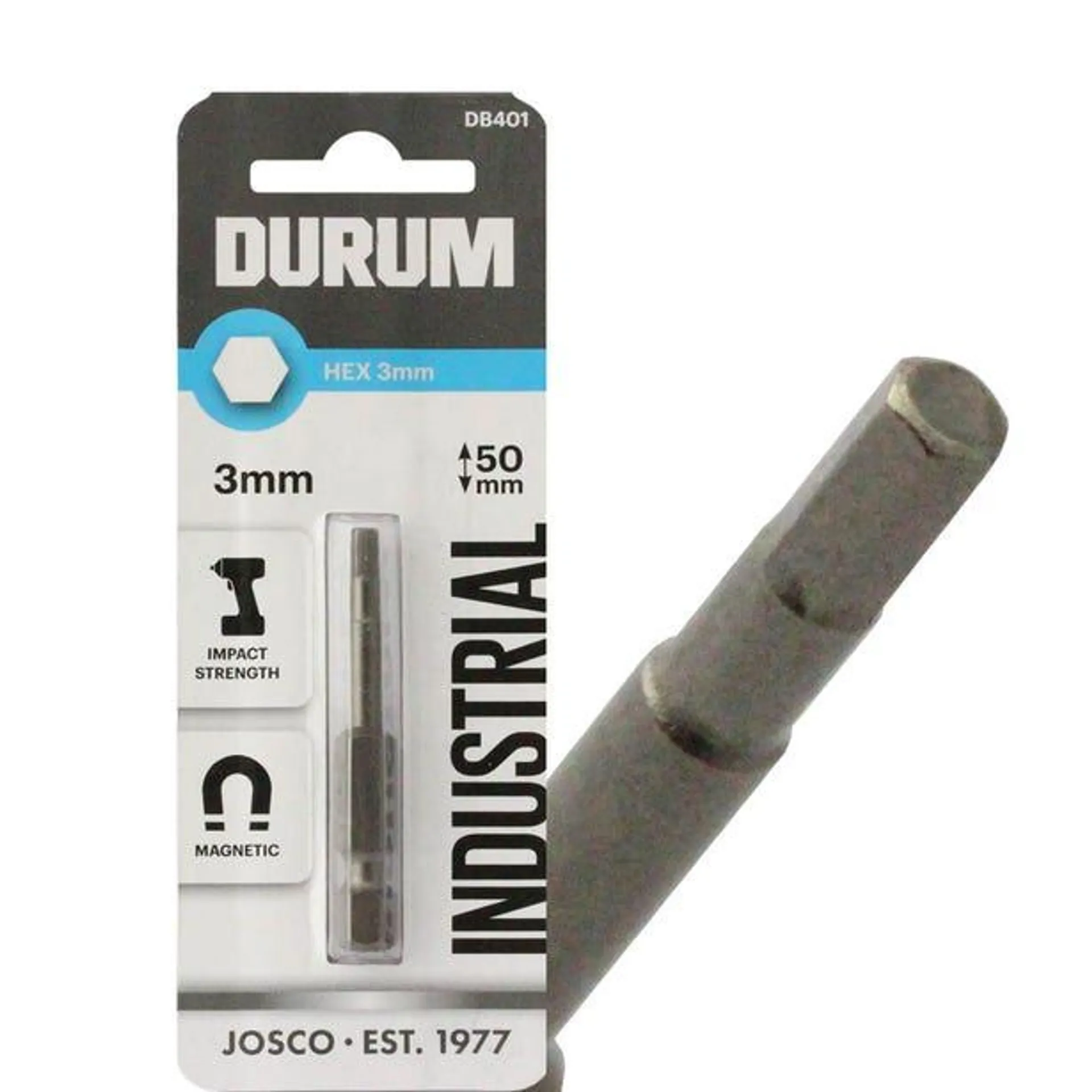 DURUM 3 x 50mm Internal Hex Power Screwdriver Bit