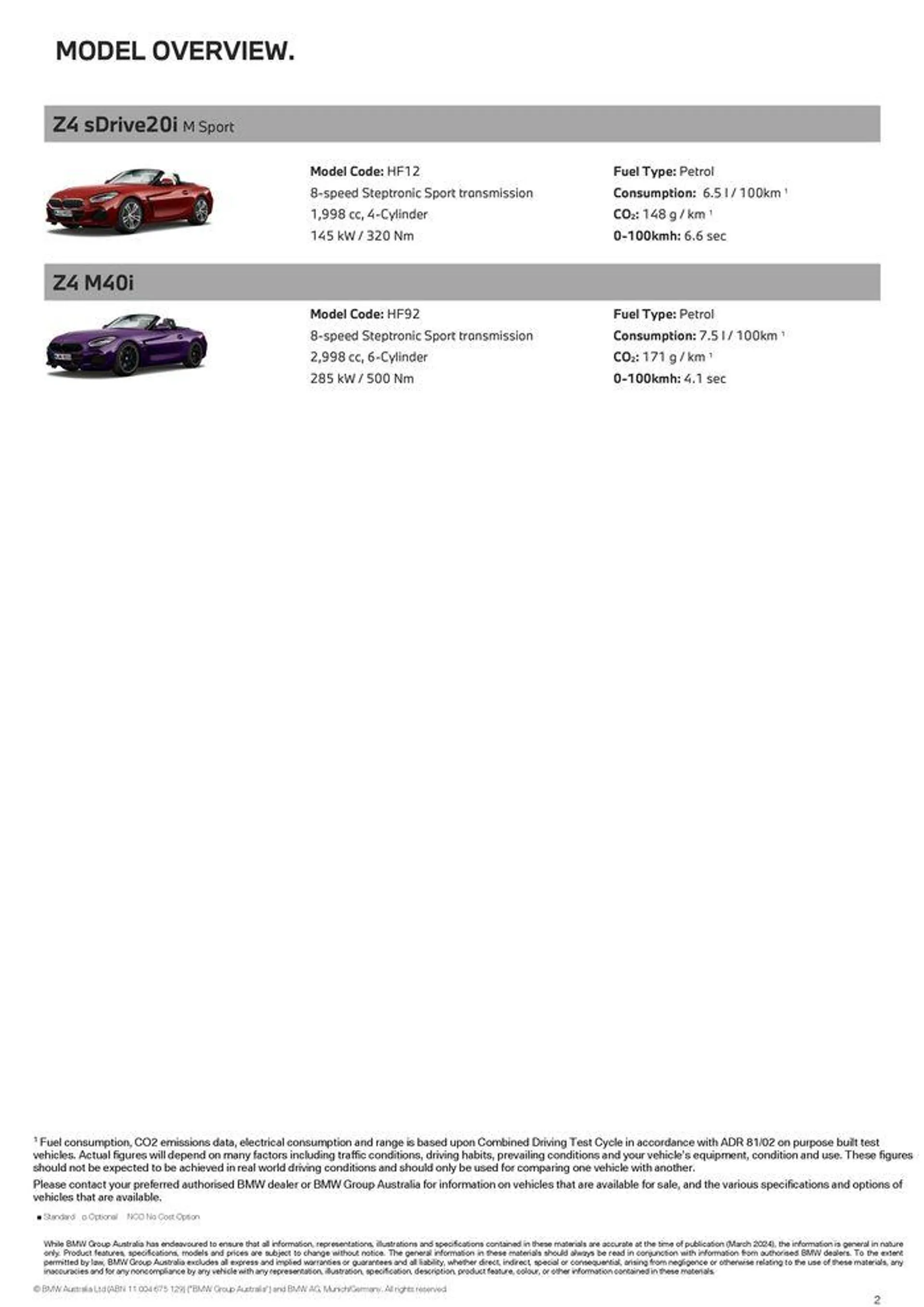 The BMW Z4 - Catalogue valid from 15 May to 15 May 2025 - page 2