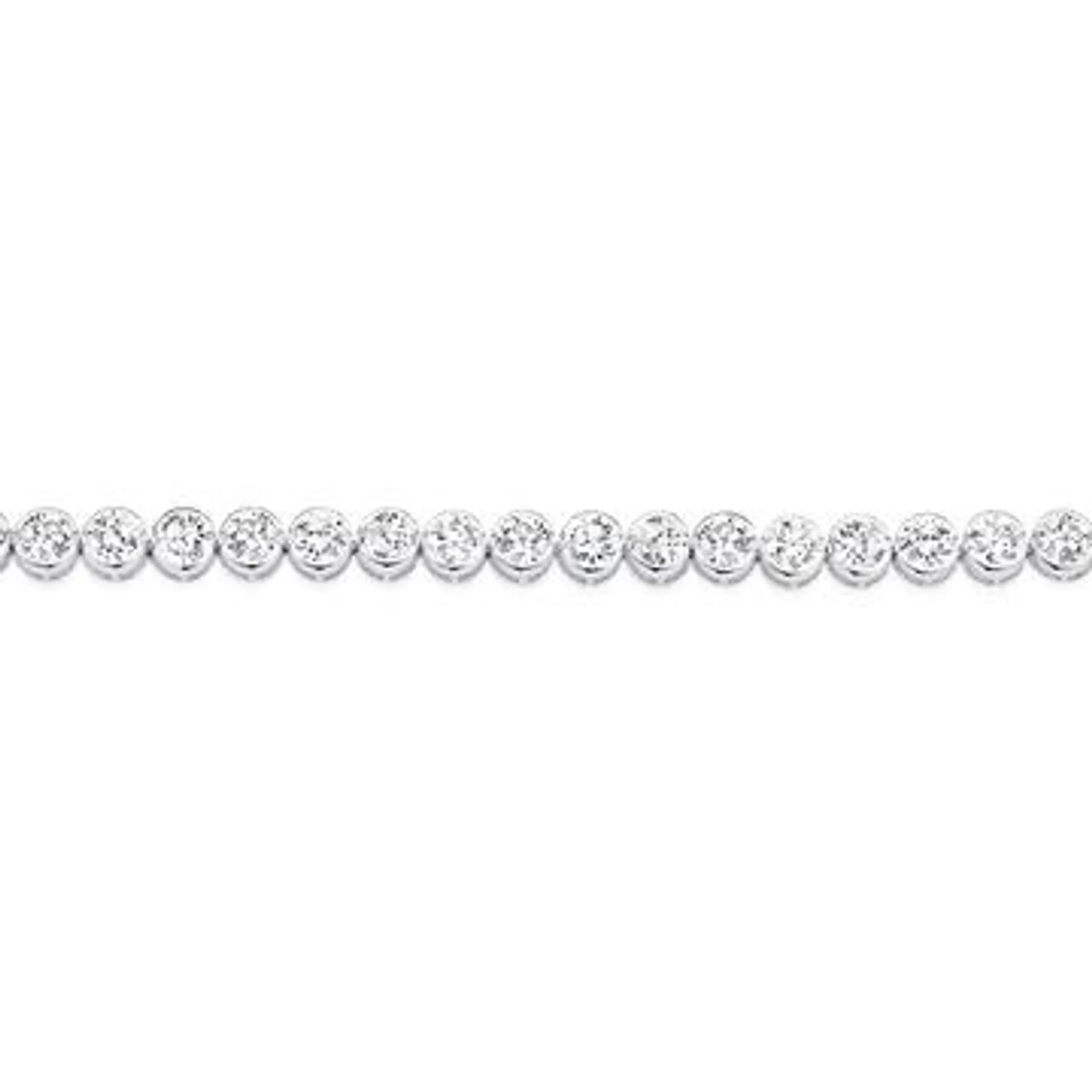 Sterling Silver Cubic Zirconia Tennis Bracelet