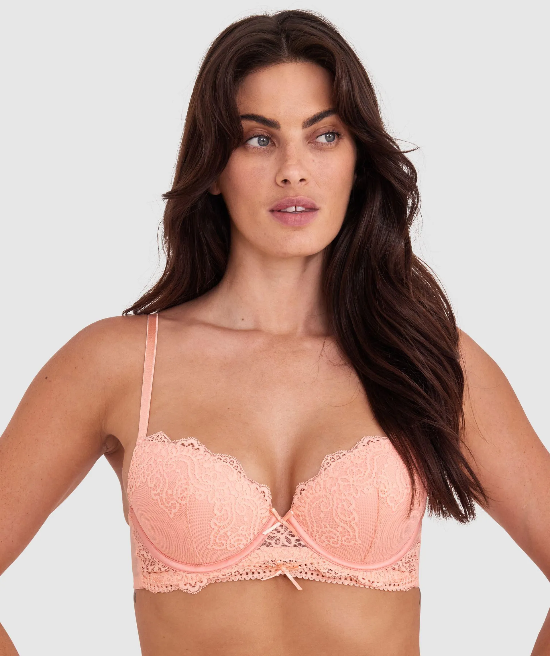 Arabella Push Up Bra - Light Coral