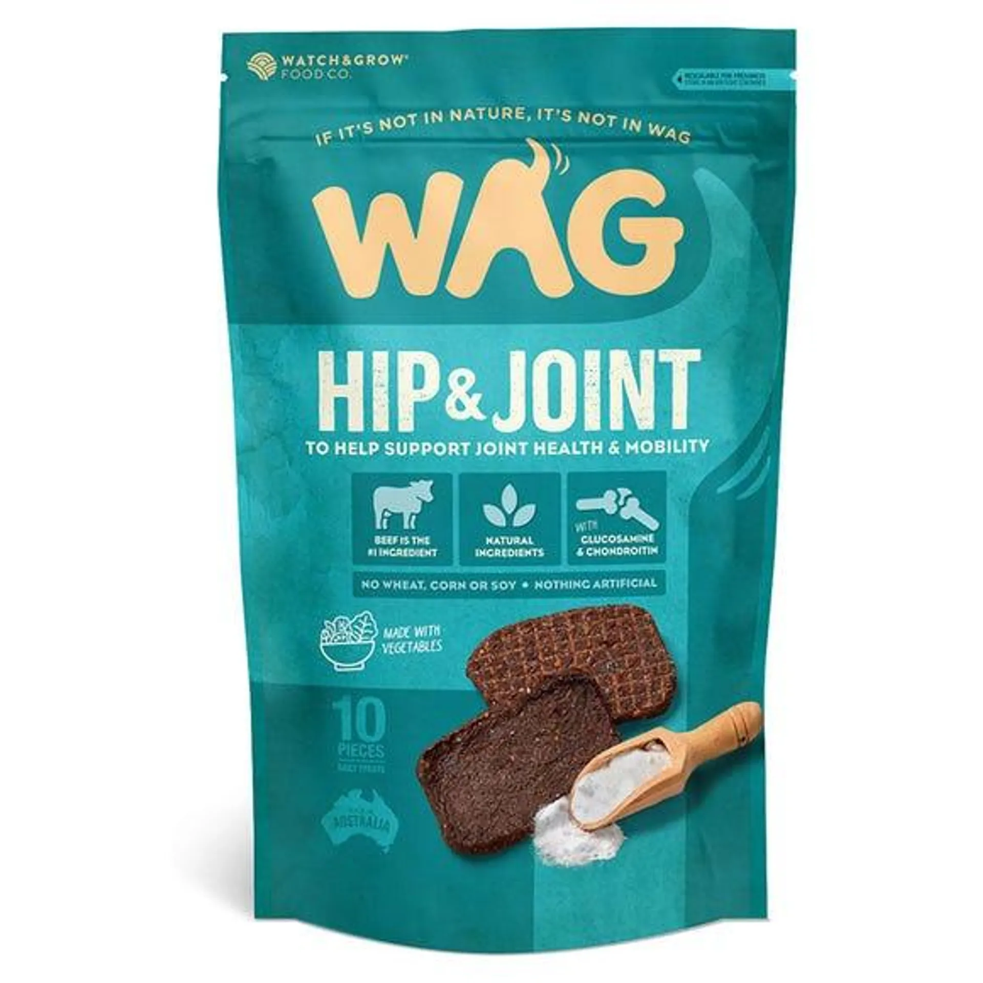 WAG Beef Jerky Hip & Joint 10pk