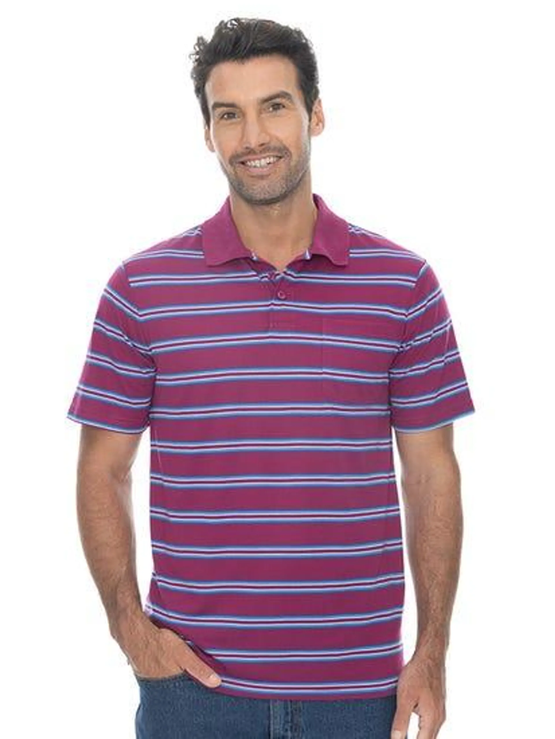 Lowes Purple Stripe Polo