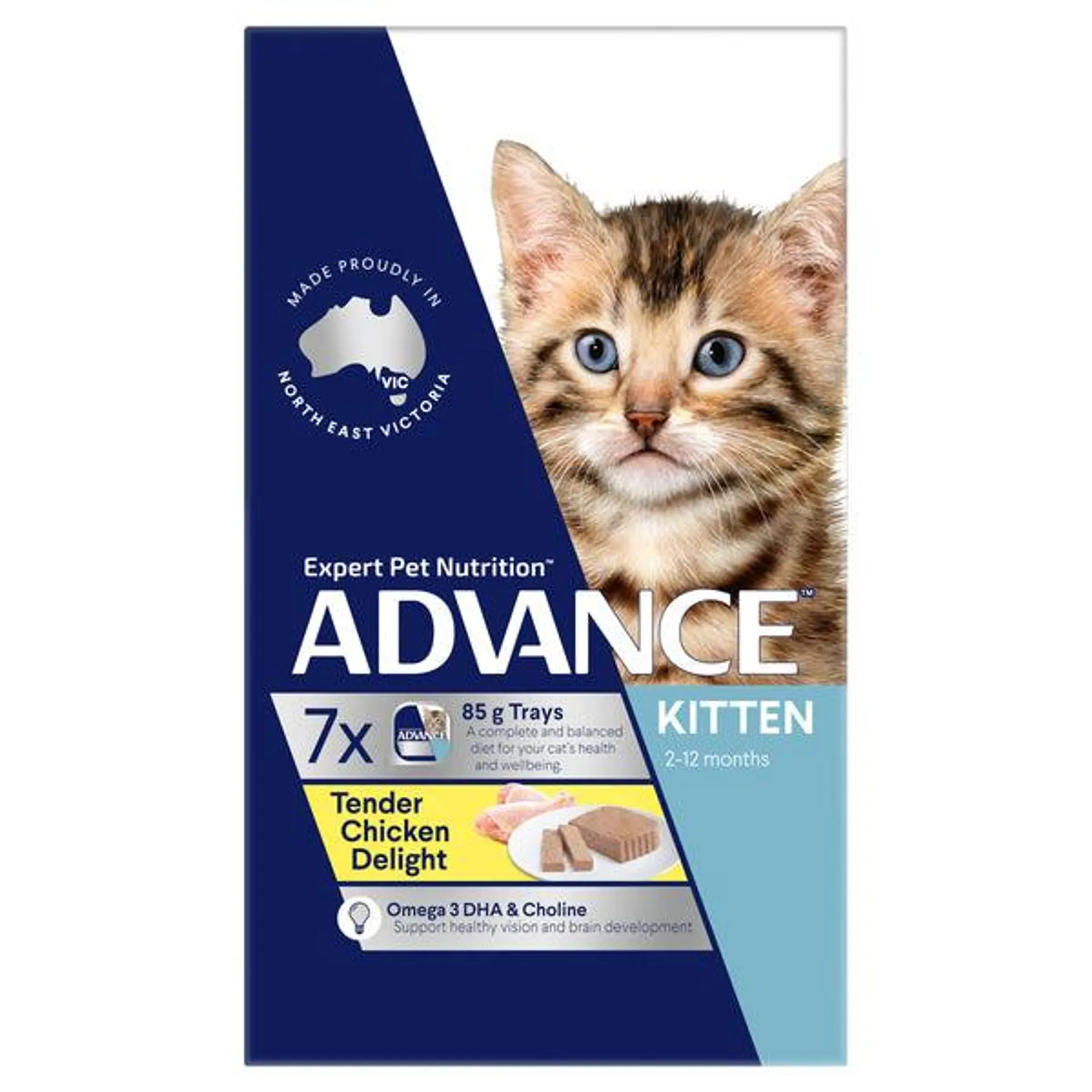 ADVANCE - Kitten Tender Chicken Delight Cat Wet Food (85g x 7pk)