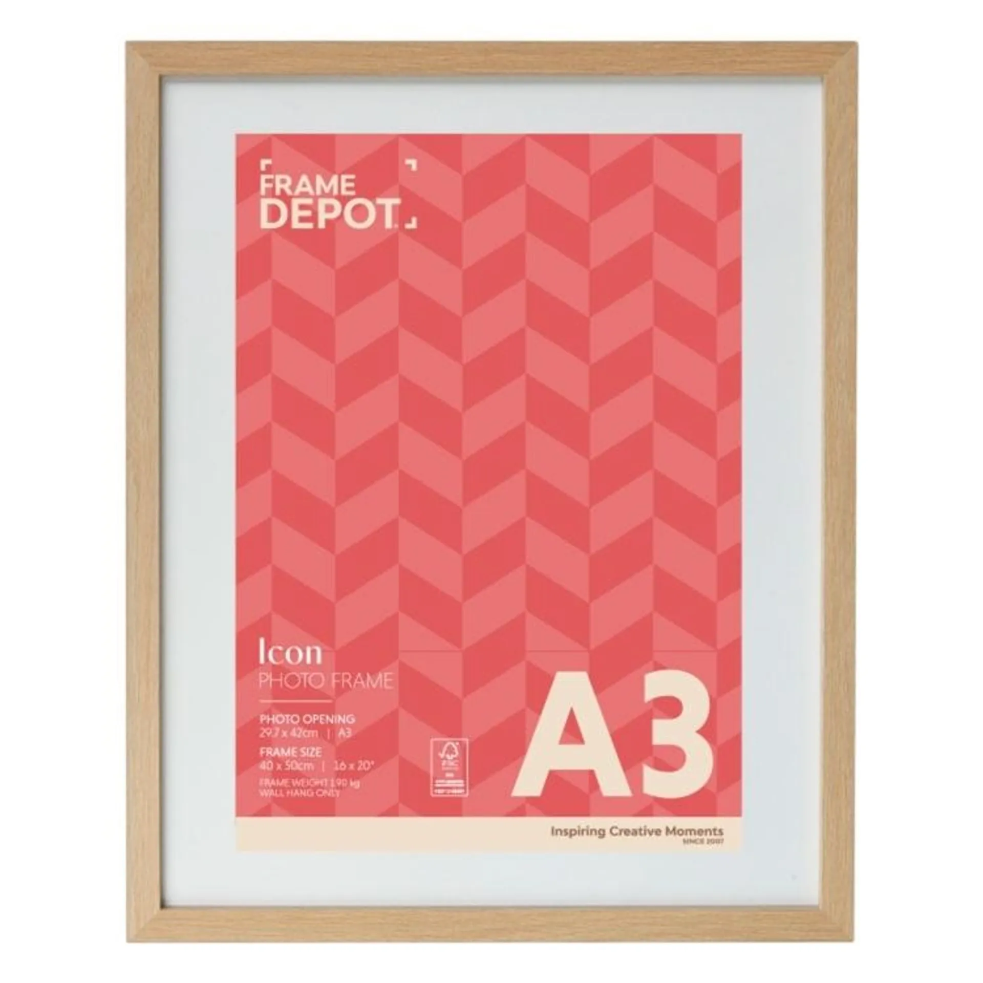 Frame Depot Icon A3 Frame Natural A3