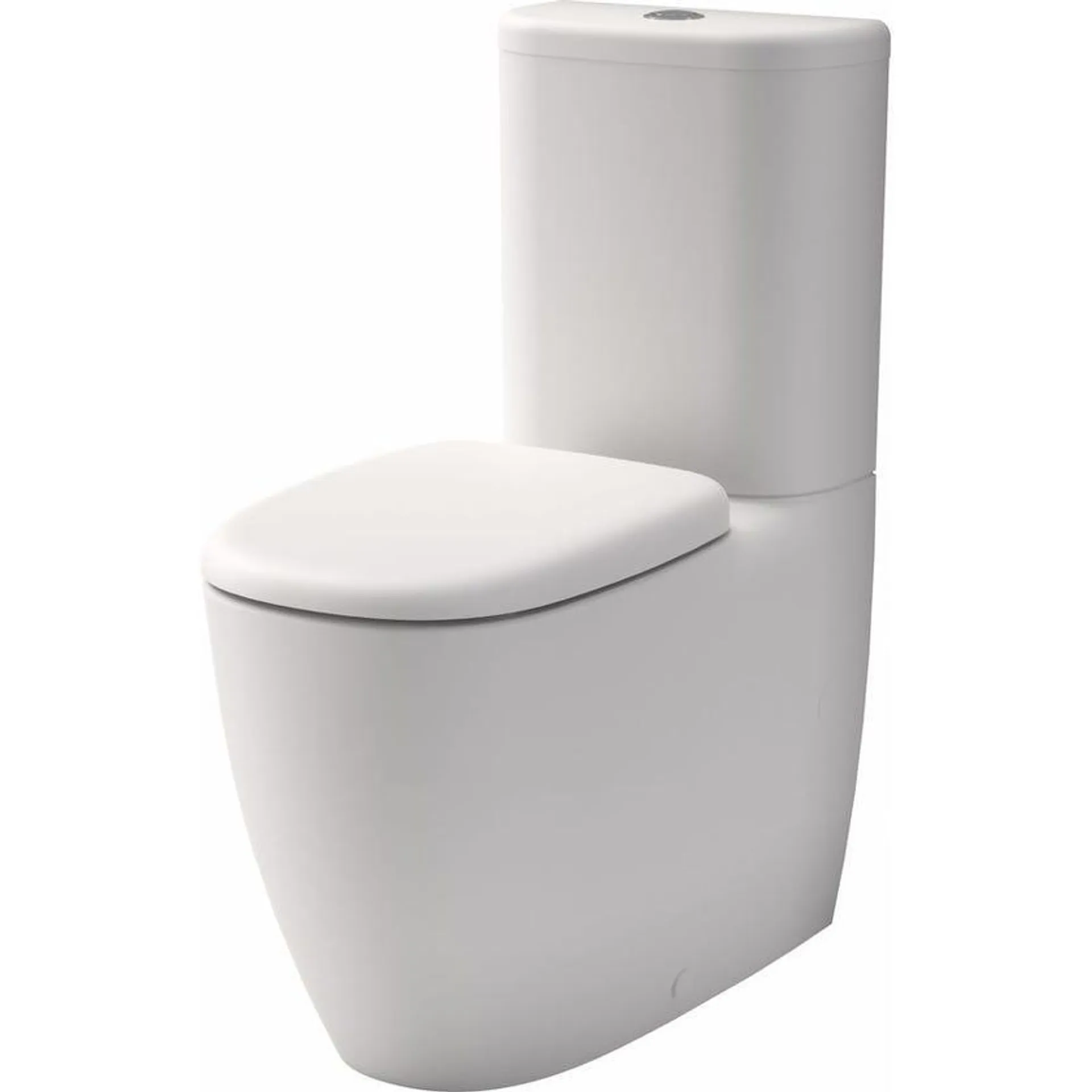 Caroma 848802MW Contura II Back to Wall Matte White Toilet Suite - Bottom Inlet / Universal Trap