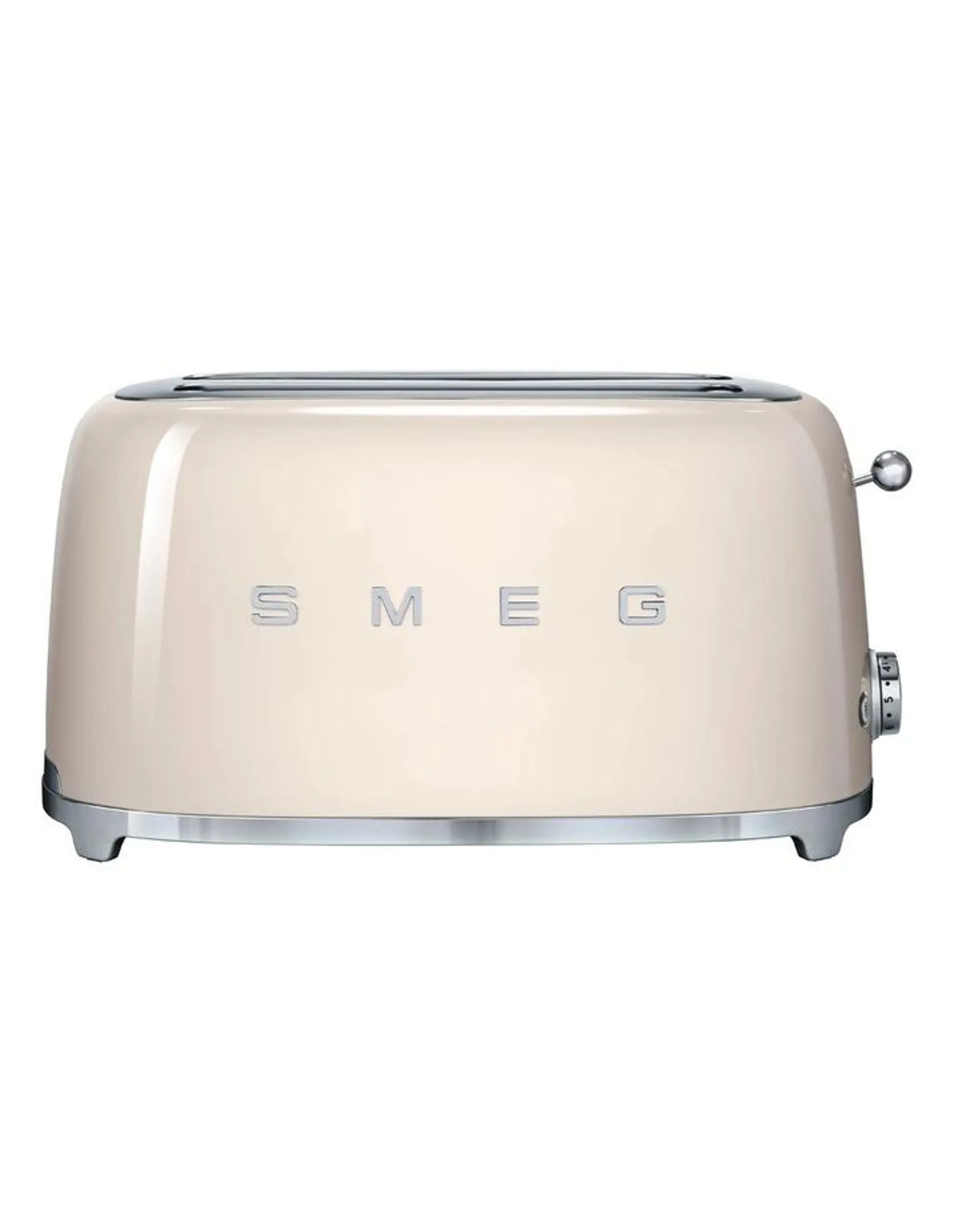 Smeg 50's Style Longslot 4 Slice Toaster in Cream TSF02CRAU