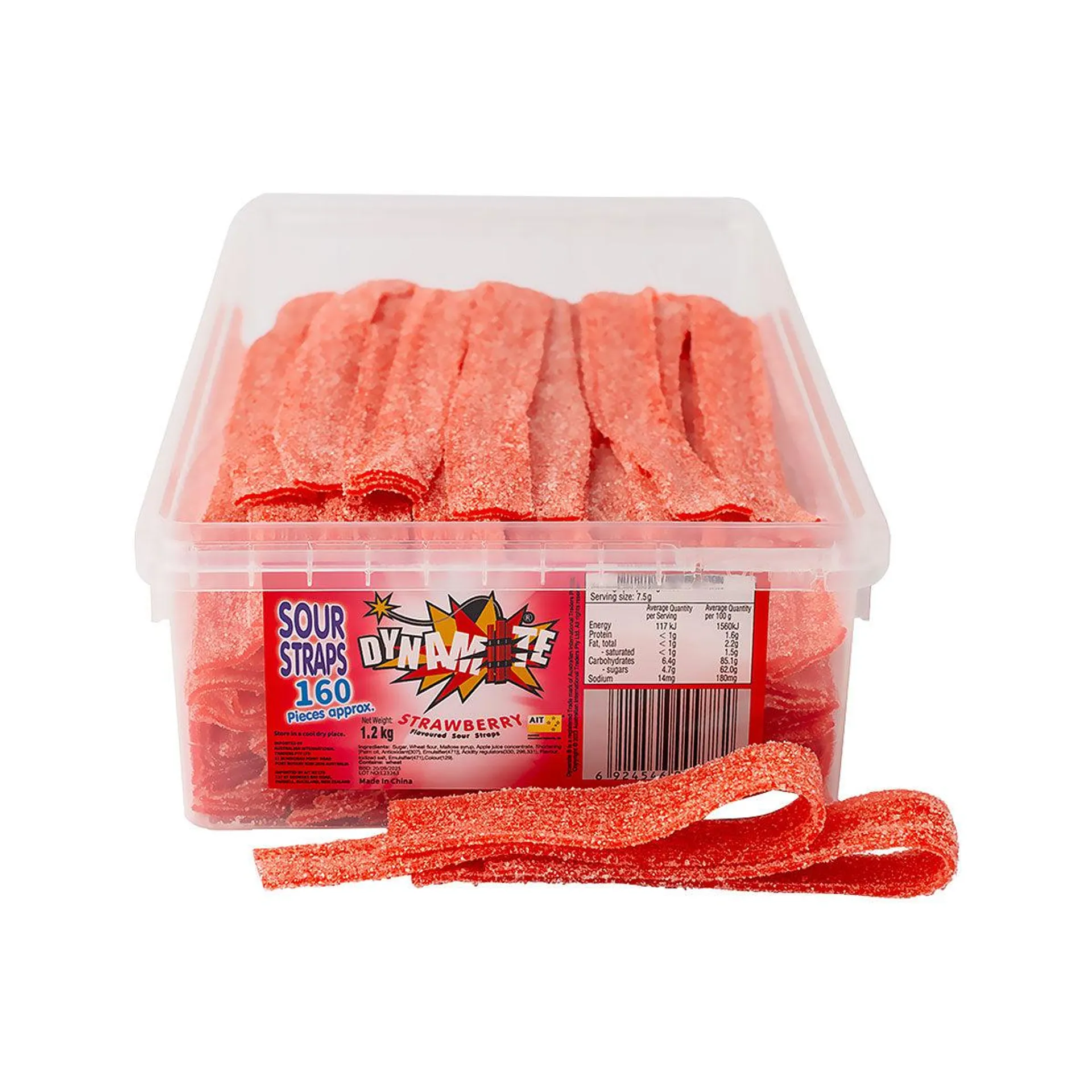 Dynamite Sour Straps Tub Starberry 1.2kg