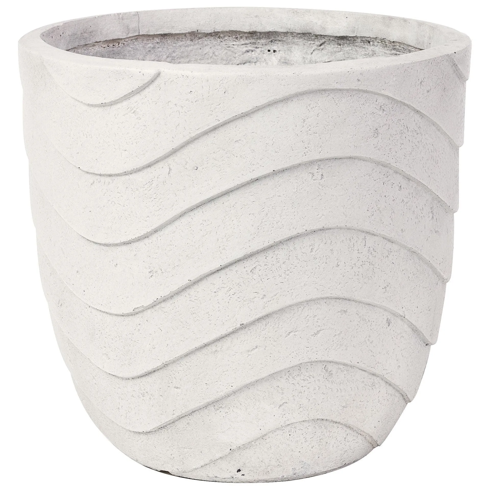 Fibre Clay Pot Wave 37.5x35 Large