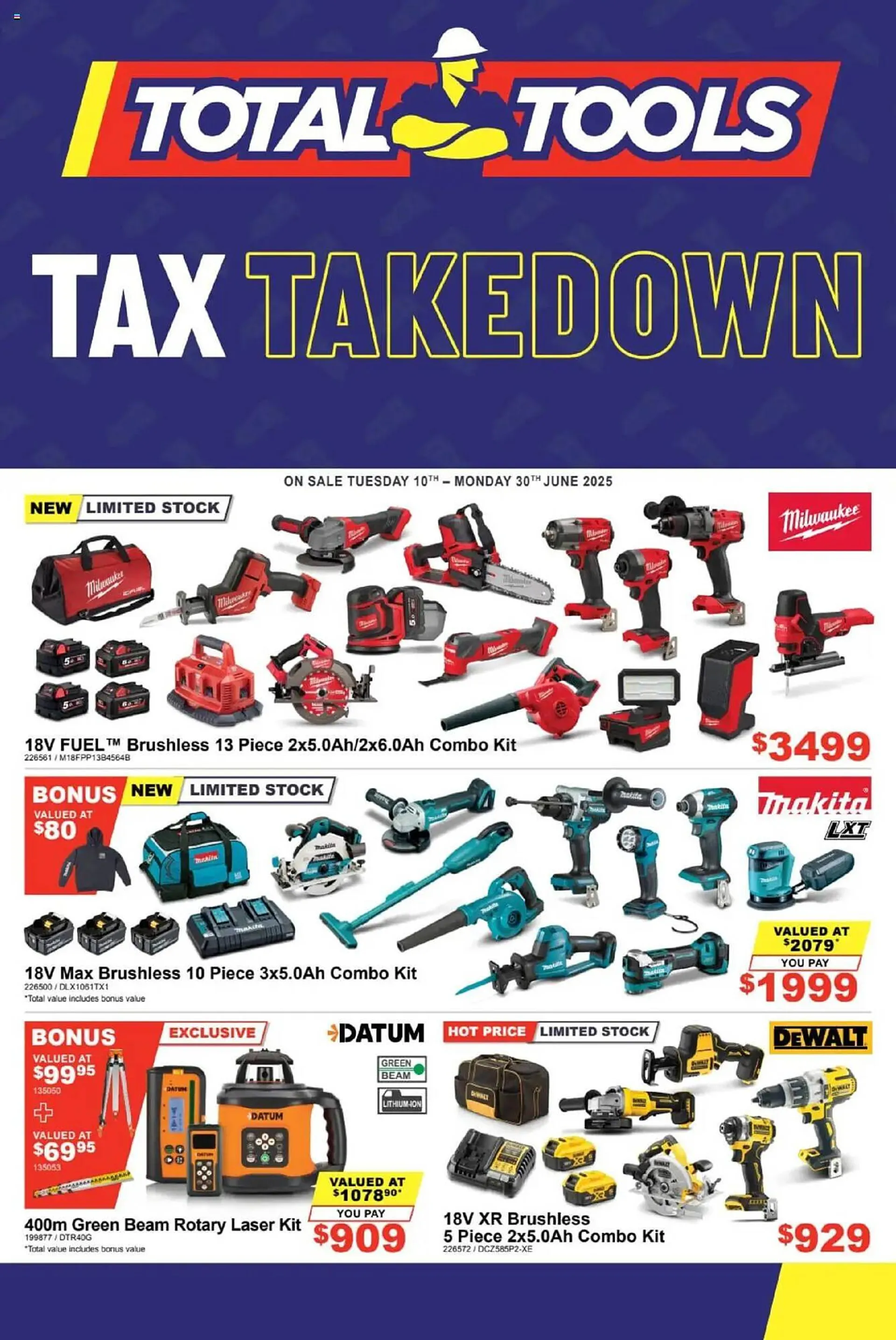 Total Tools catalogue - Catalogue valid from 9 June to 30 June 2025 - page 1