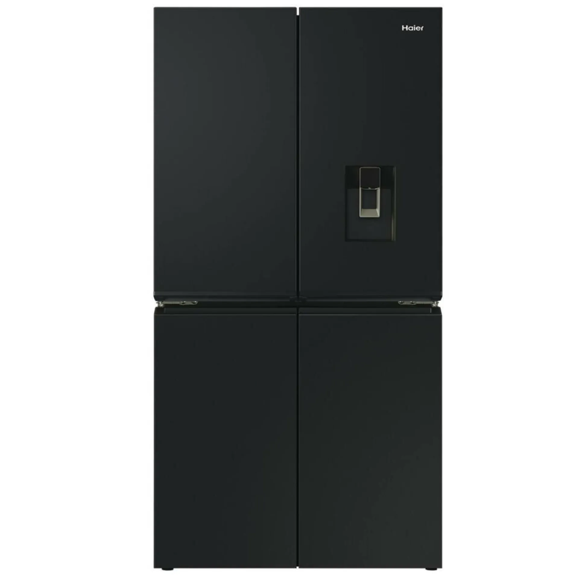 Haier 623L Quad Door Refrigerator with Ice and Water Black HRF680YPC