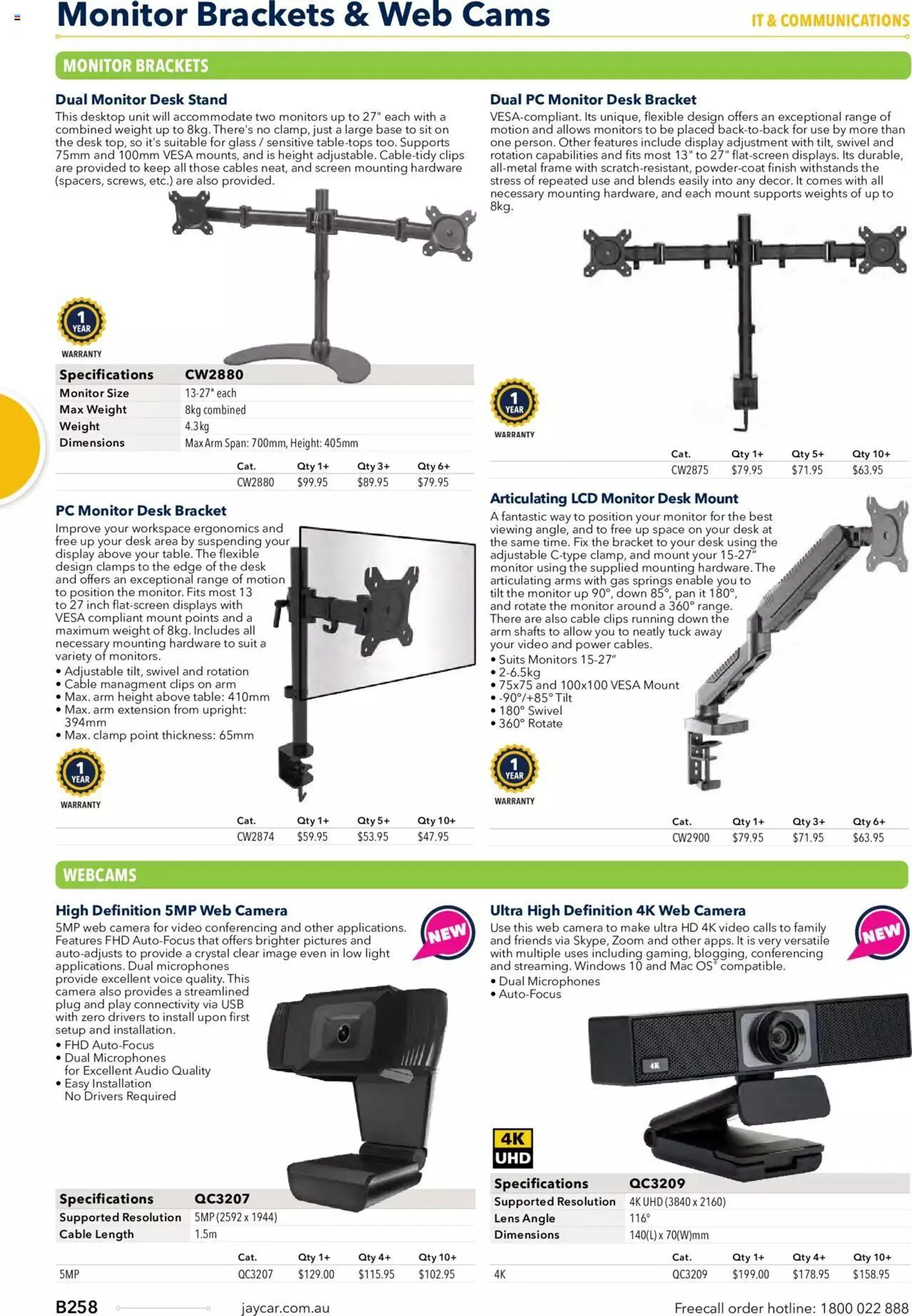 Jaycar Annual Engineering & Scientific Catalogue - Catalogue valid from 27 October to 31 December 2024 - page 258