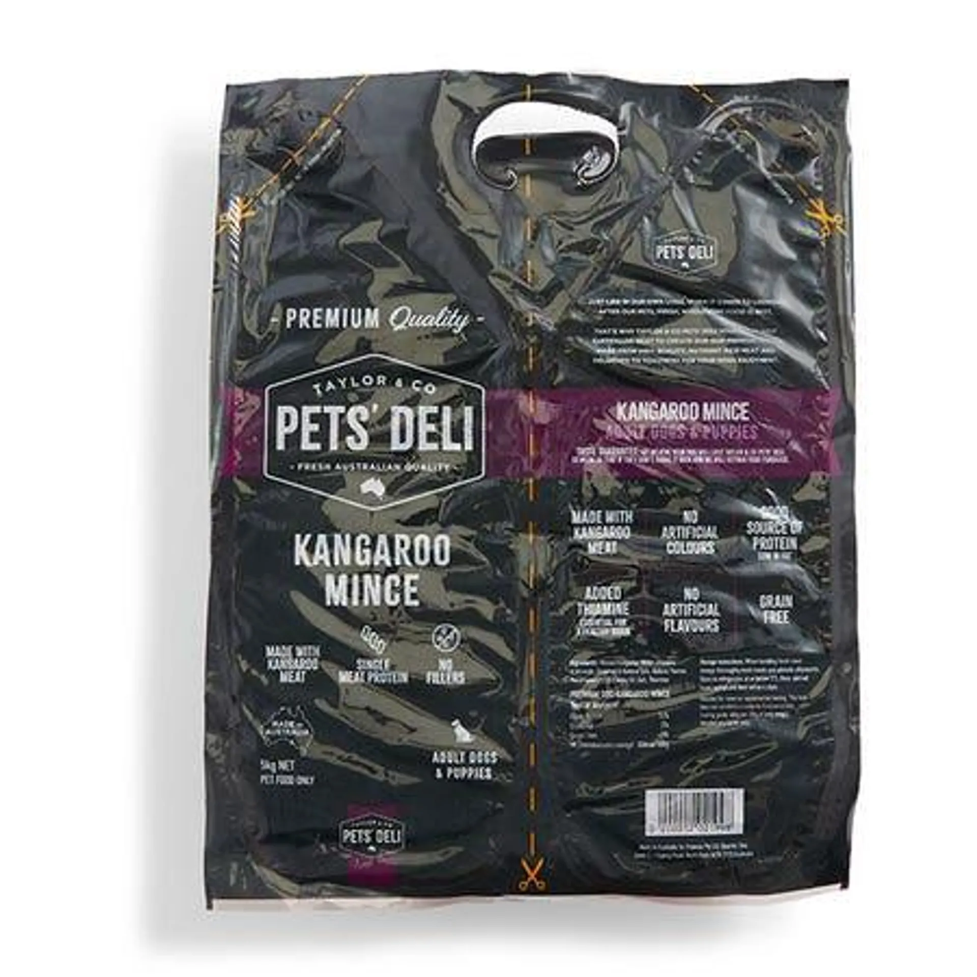 Pets Deli Raw Roo Mince Adult Dog Food 5kg