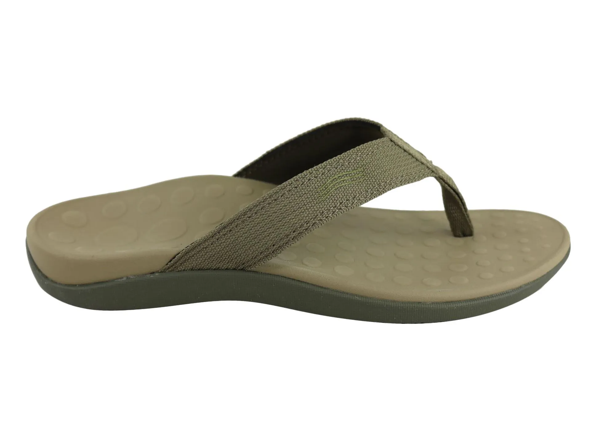 Orthaheel Womens Wave II Thongs in Khaki