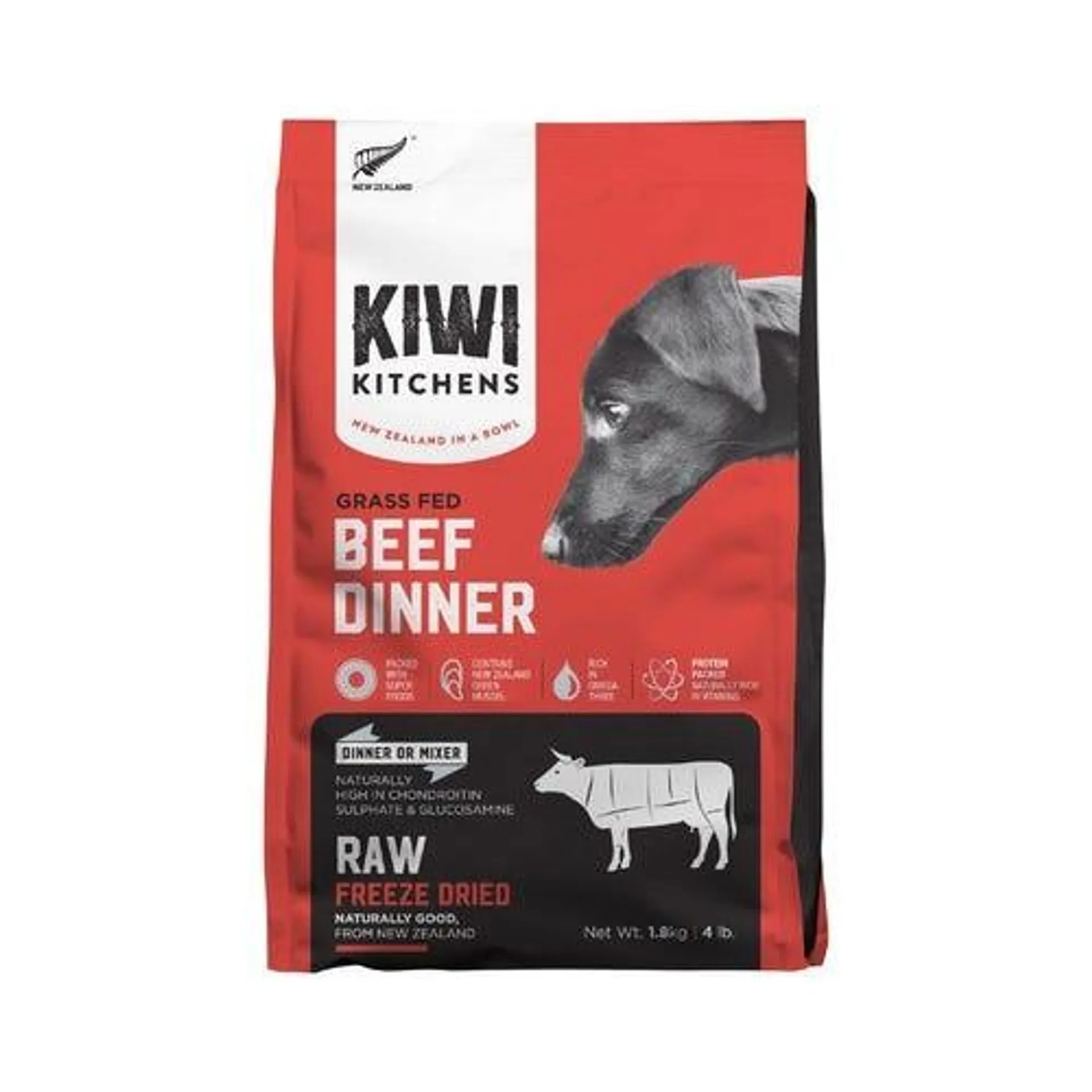 KIWI KITCHENS Dog Freeze Dried Beef 1.8kg