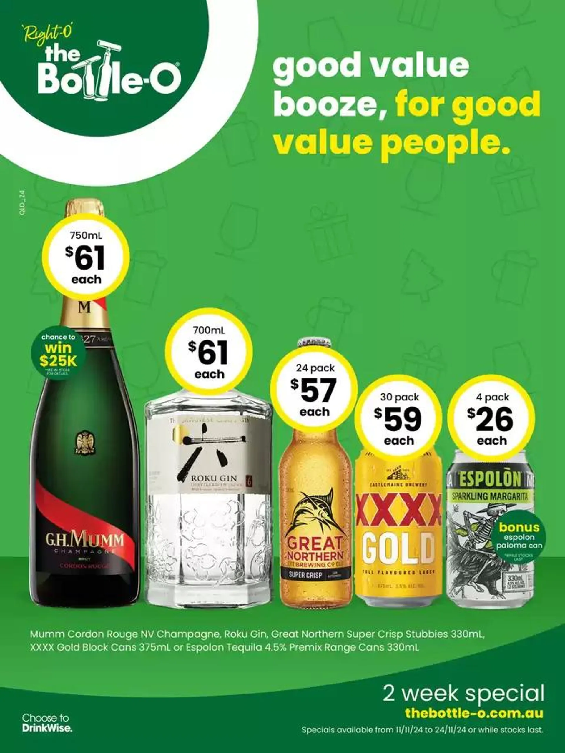 Good Value Booze, For Good Value People 11/11 - 1