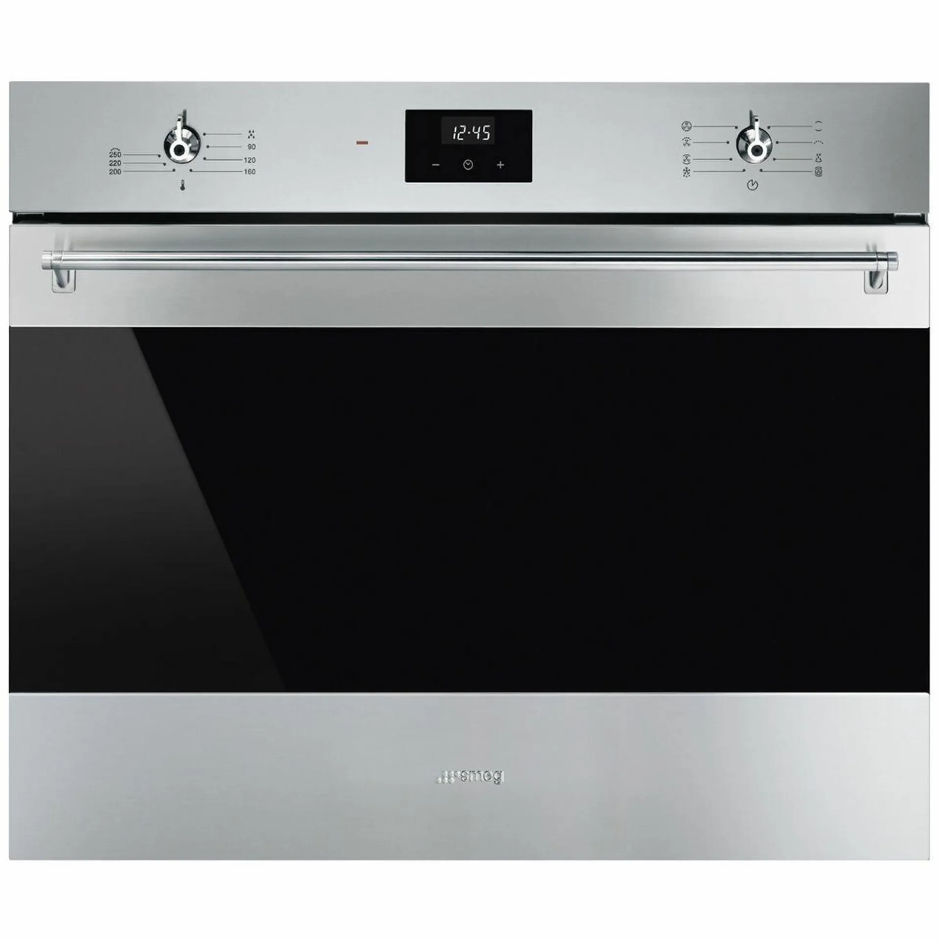 Smeg 70cm Classic Oven with Clock - Stainless Steel SFA7300TX