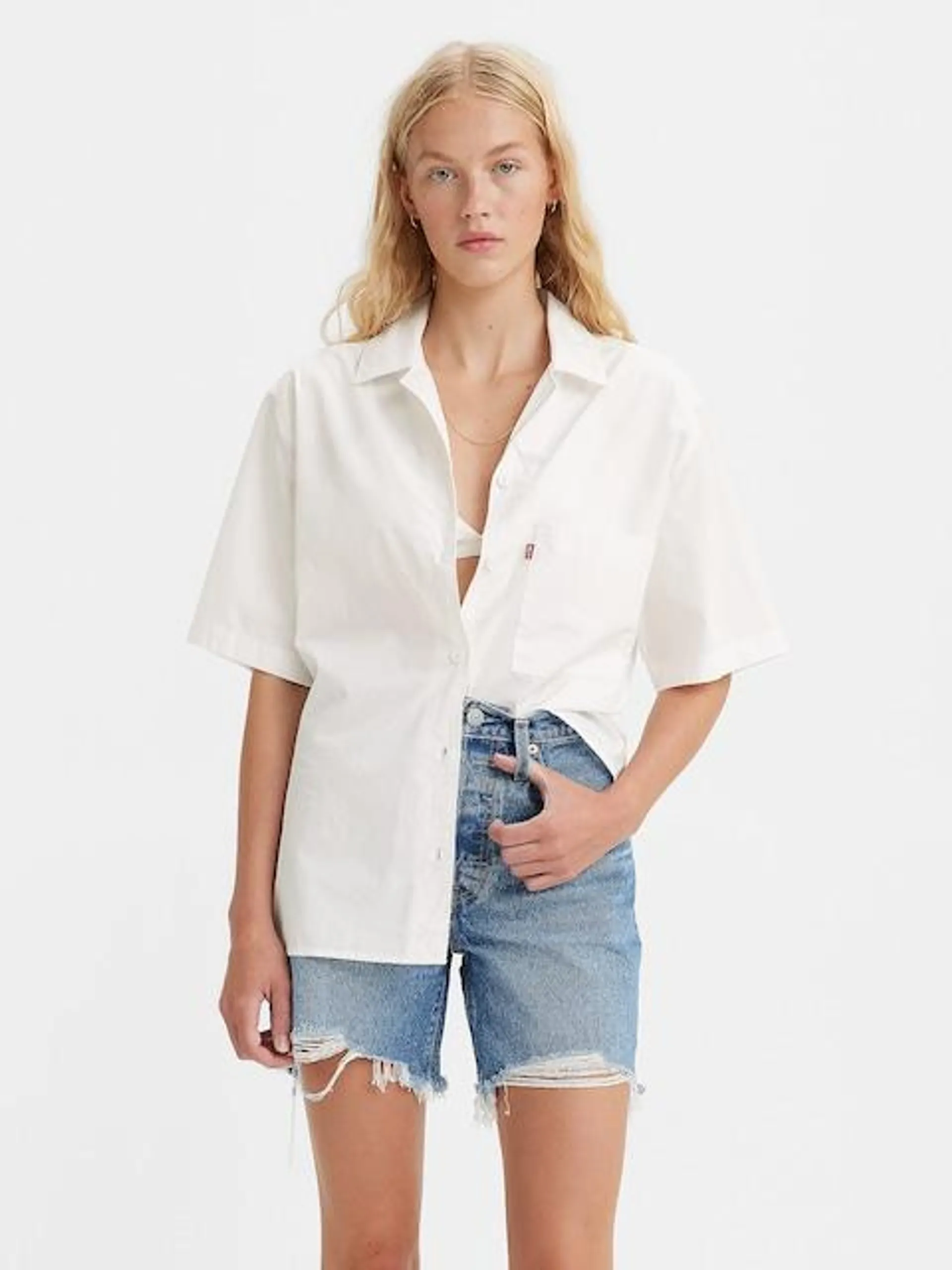 Levi's Alfie Shirt In White Alyssum