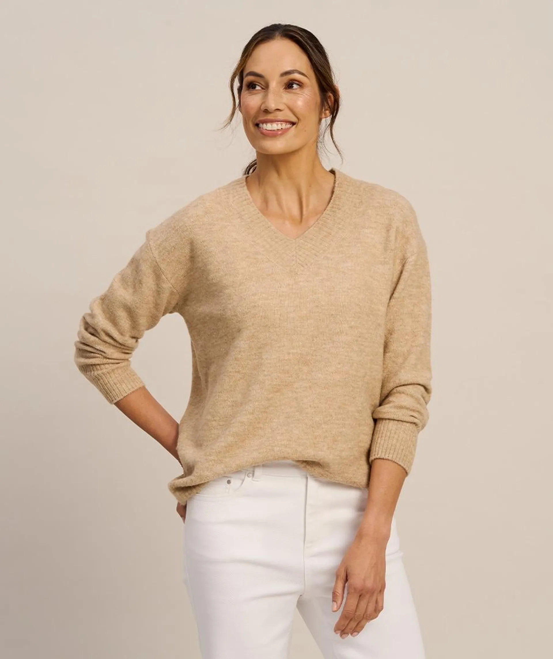 Soft Touch V Neck Jumper