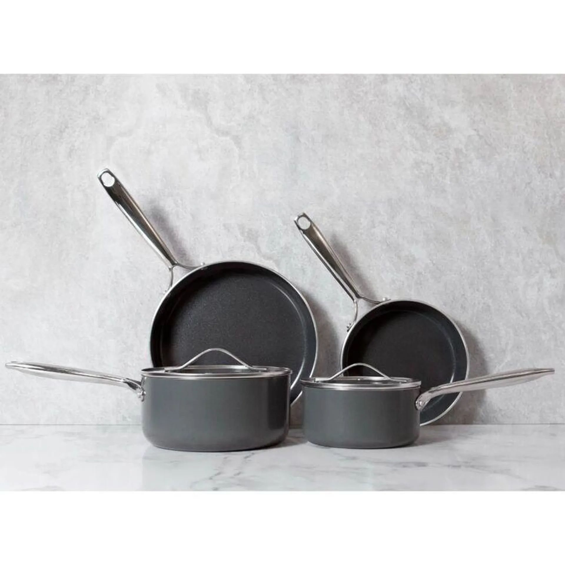 Smith + Nobel Cuisine 4-Piece Cookset Charcoal