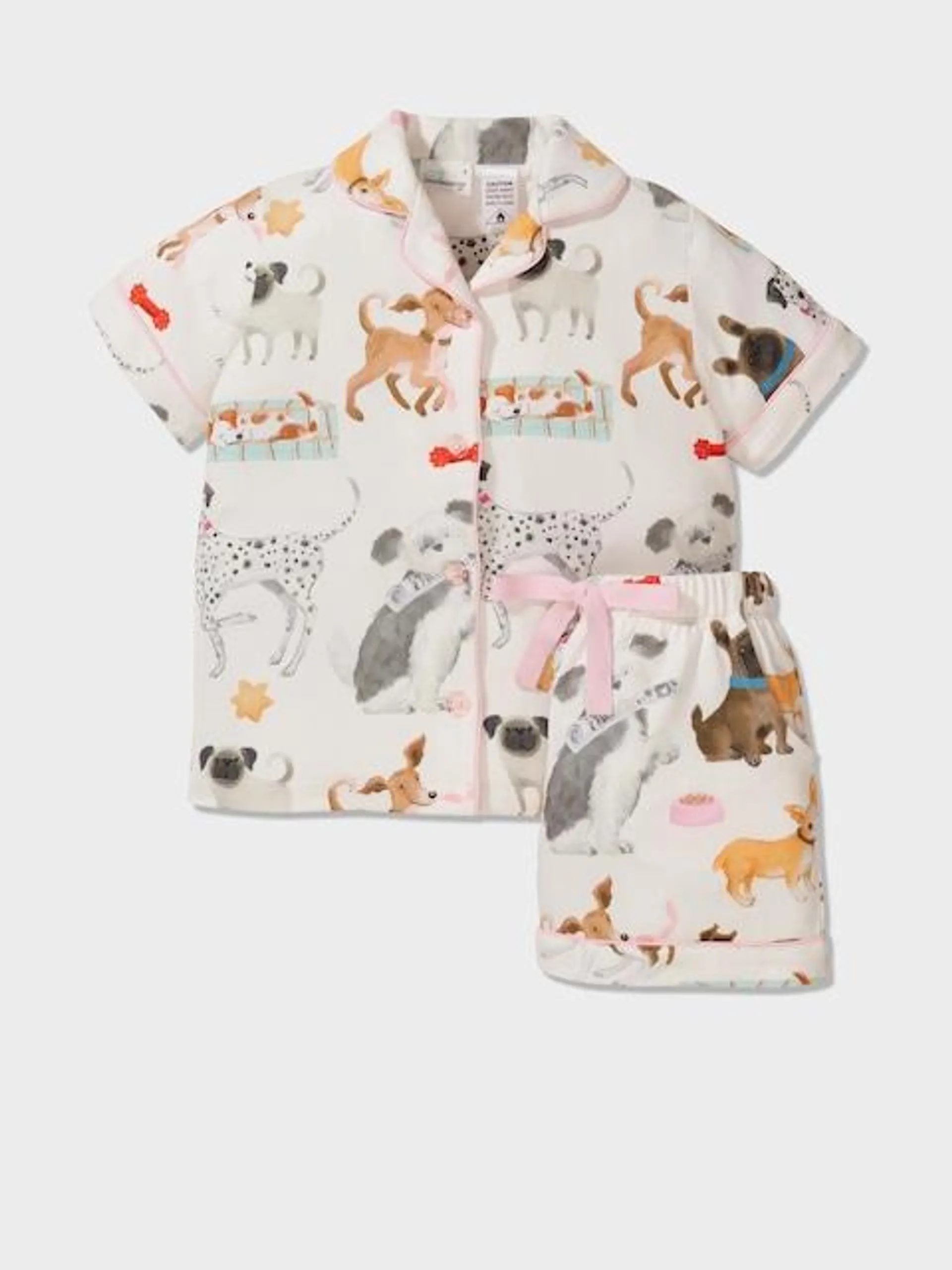 Jnr Girls Mixed Dogs Classic Pj Set