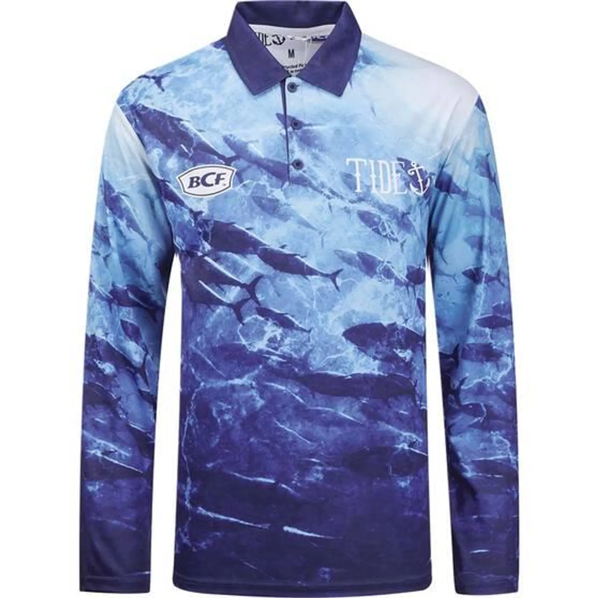 BCF x Tide Men’s Tuna Print Collar Sublimated Polo