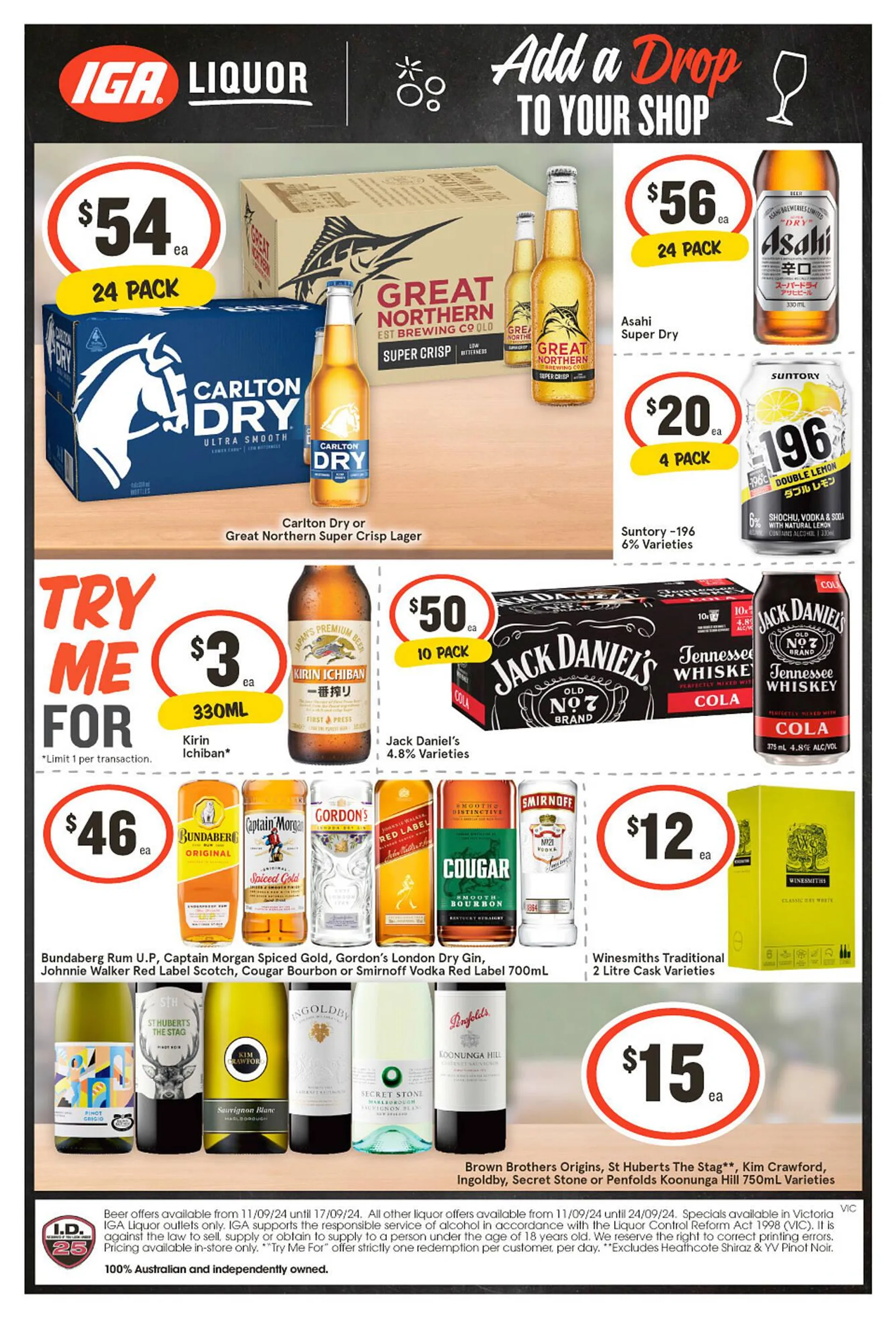 IGA Liquor catalogue - 1