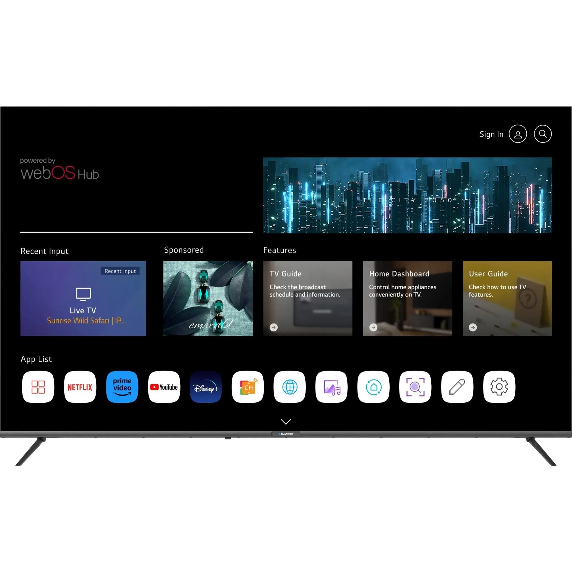 Blaupunkt 70" 4K UHD WebOS Smart TV [2024]