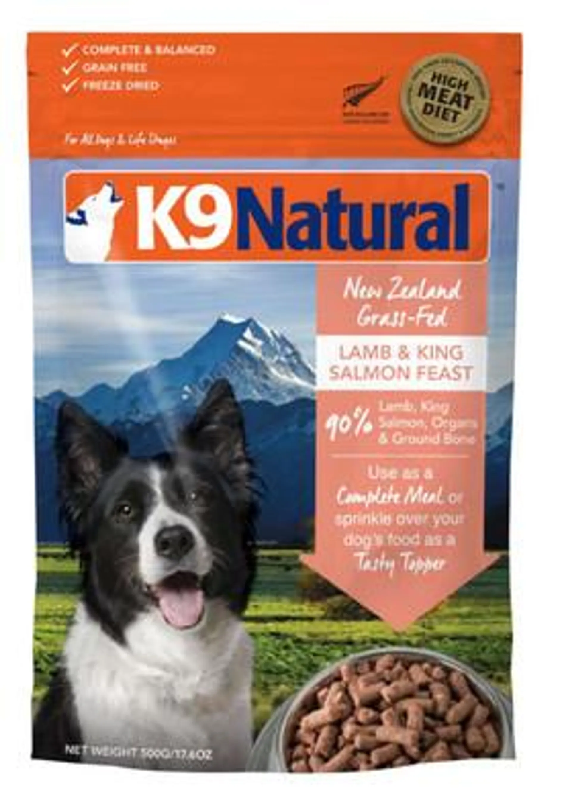 K9 Natural Lamb & Salmon Freeze Dried Dog Food