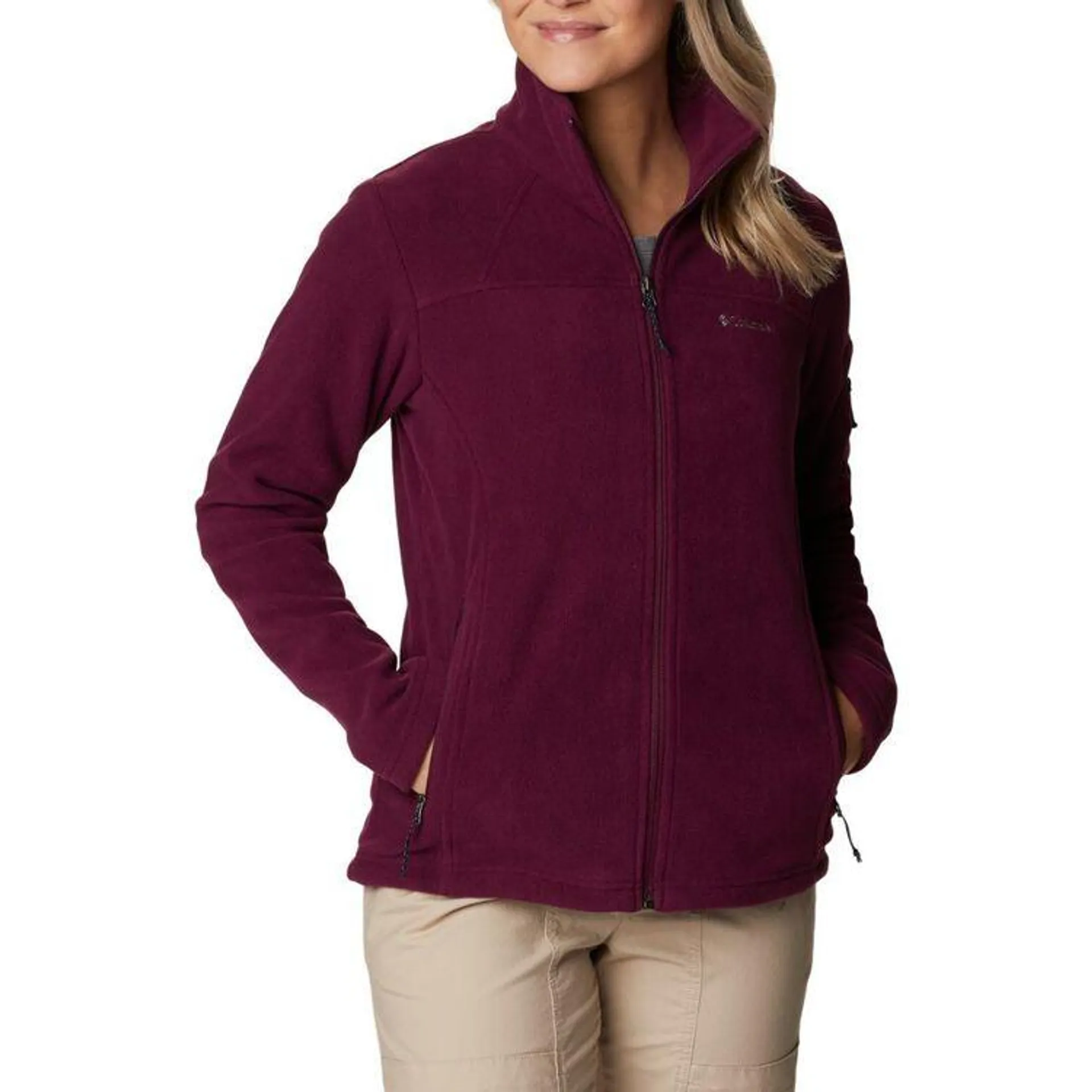 Columbia Women's Fast Trek II Full Zip Fleece Jacket Marionberry L