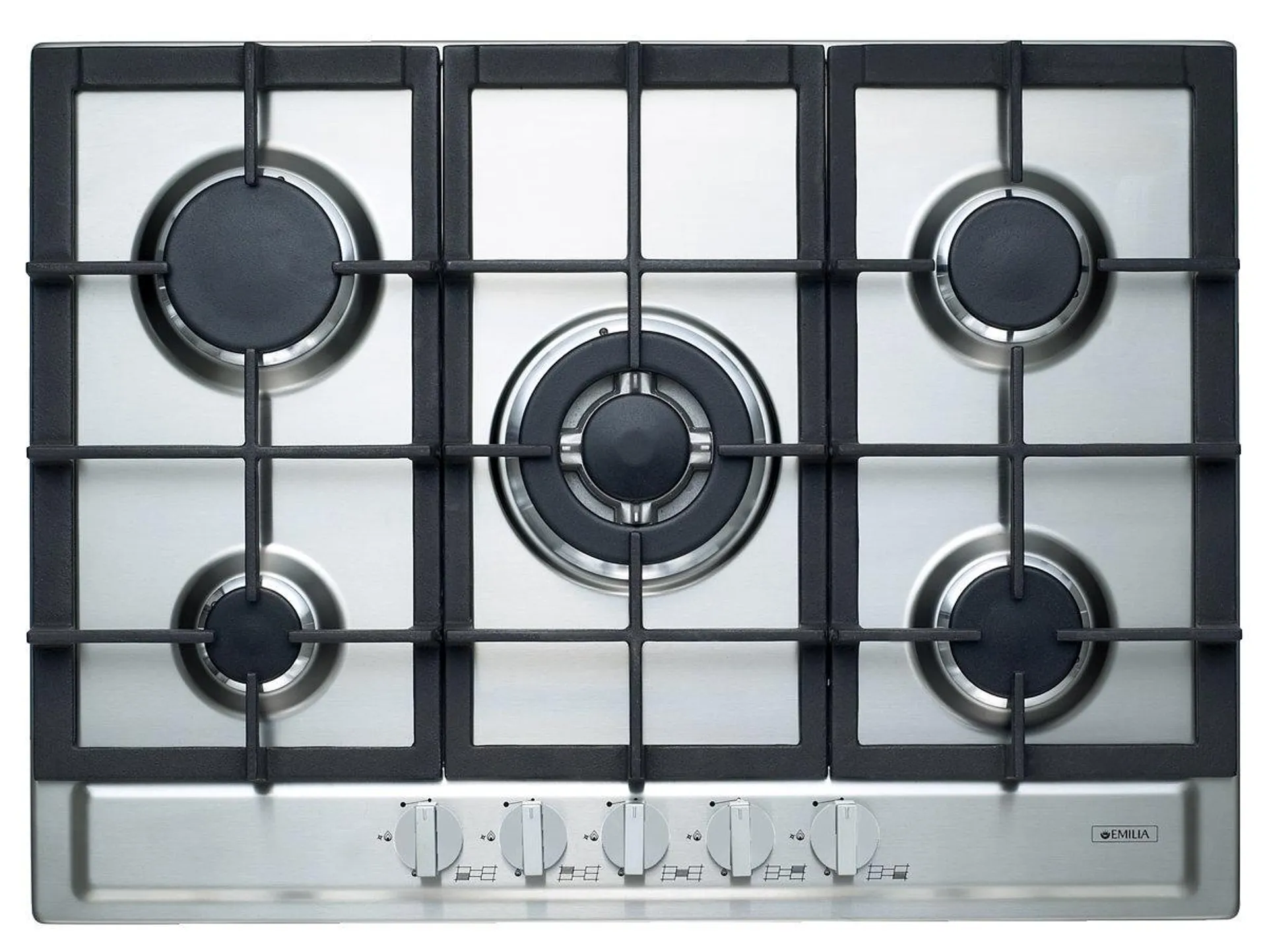 Emilia 70cm Gas Cooktop Stainless Steel SEC75GWI