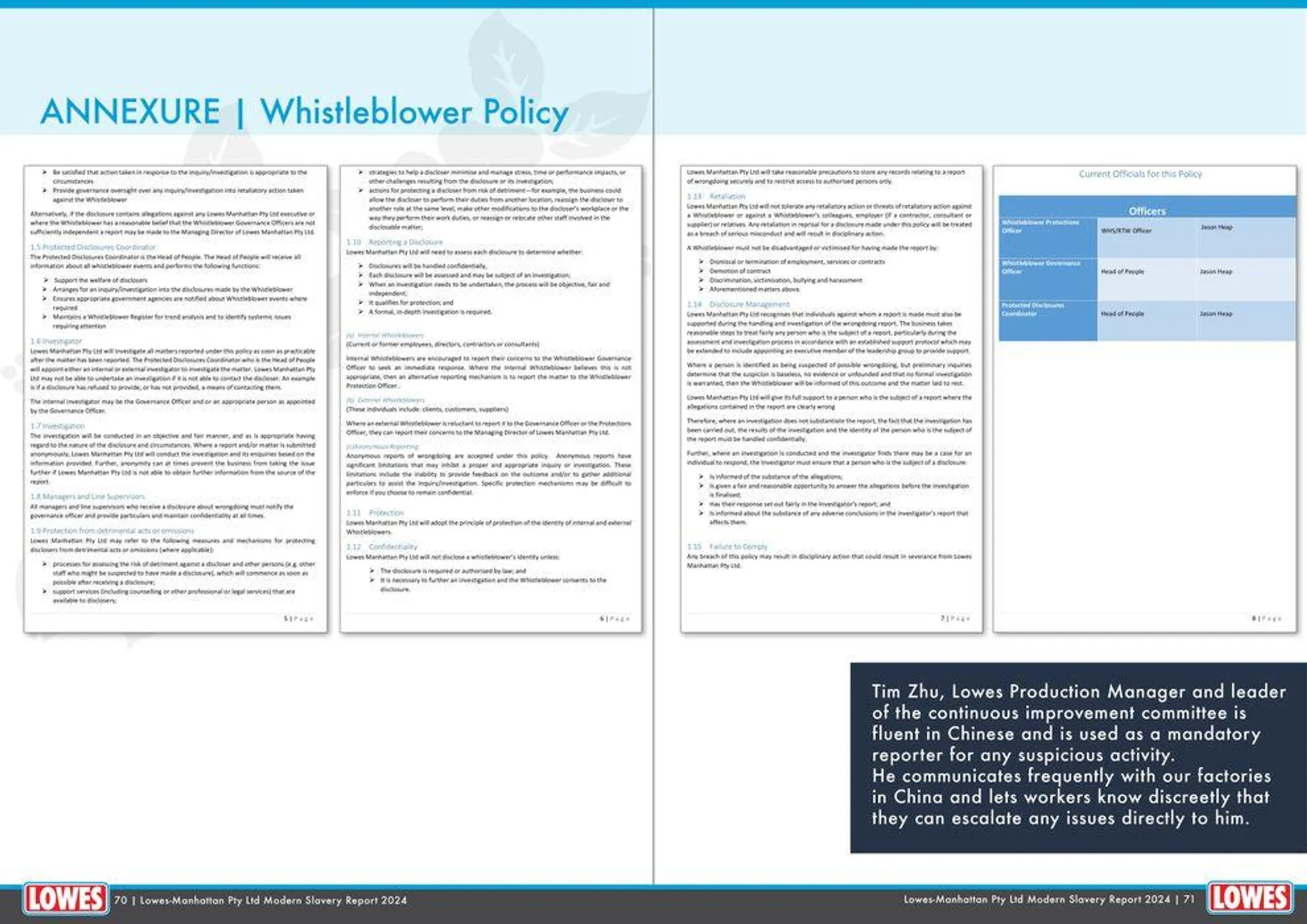 Modern Slavery Statement & Sustainability Commitments 2024 - 36