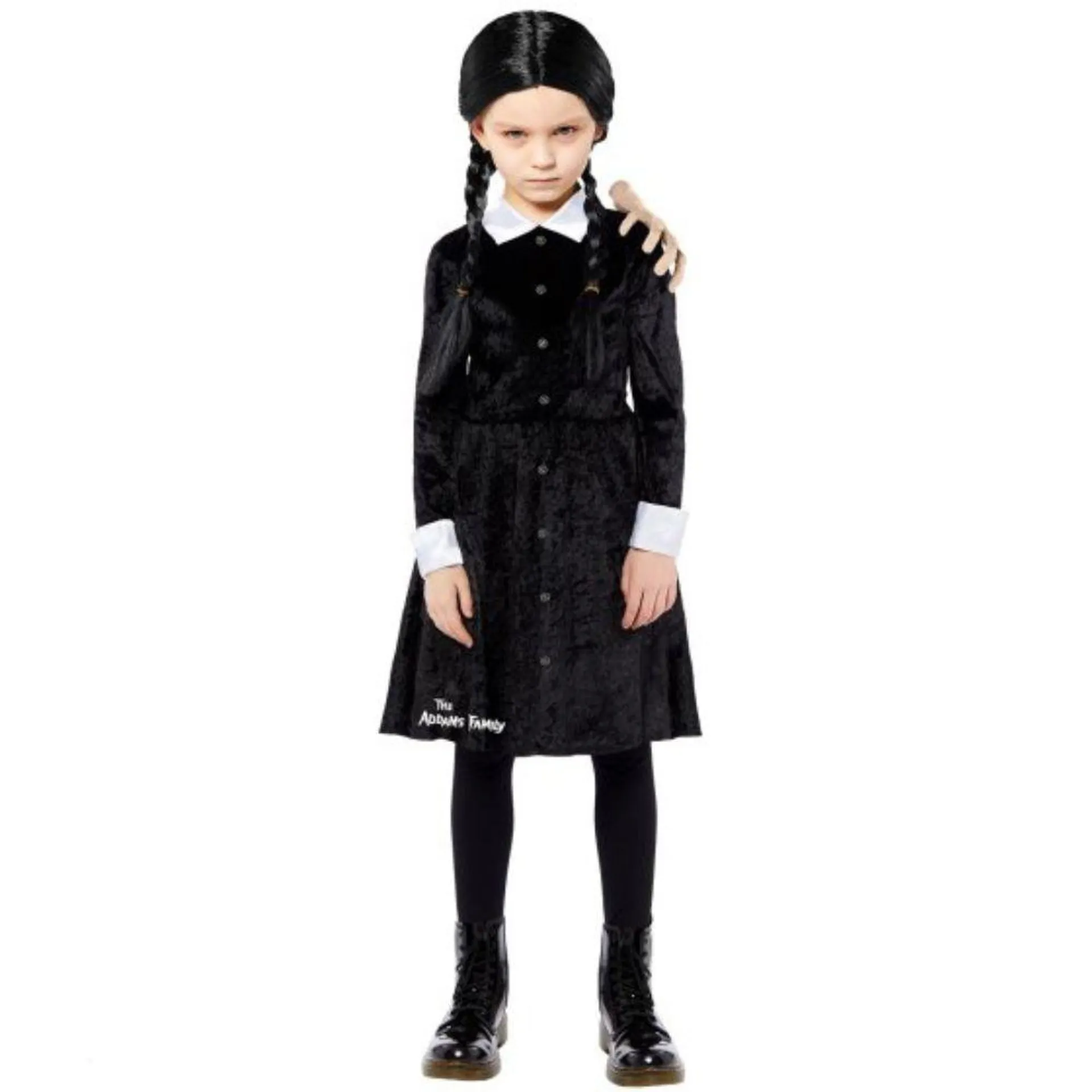 Costume Addams Family Wednesday Child Small Ea