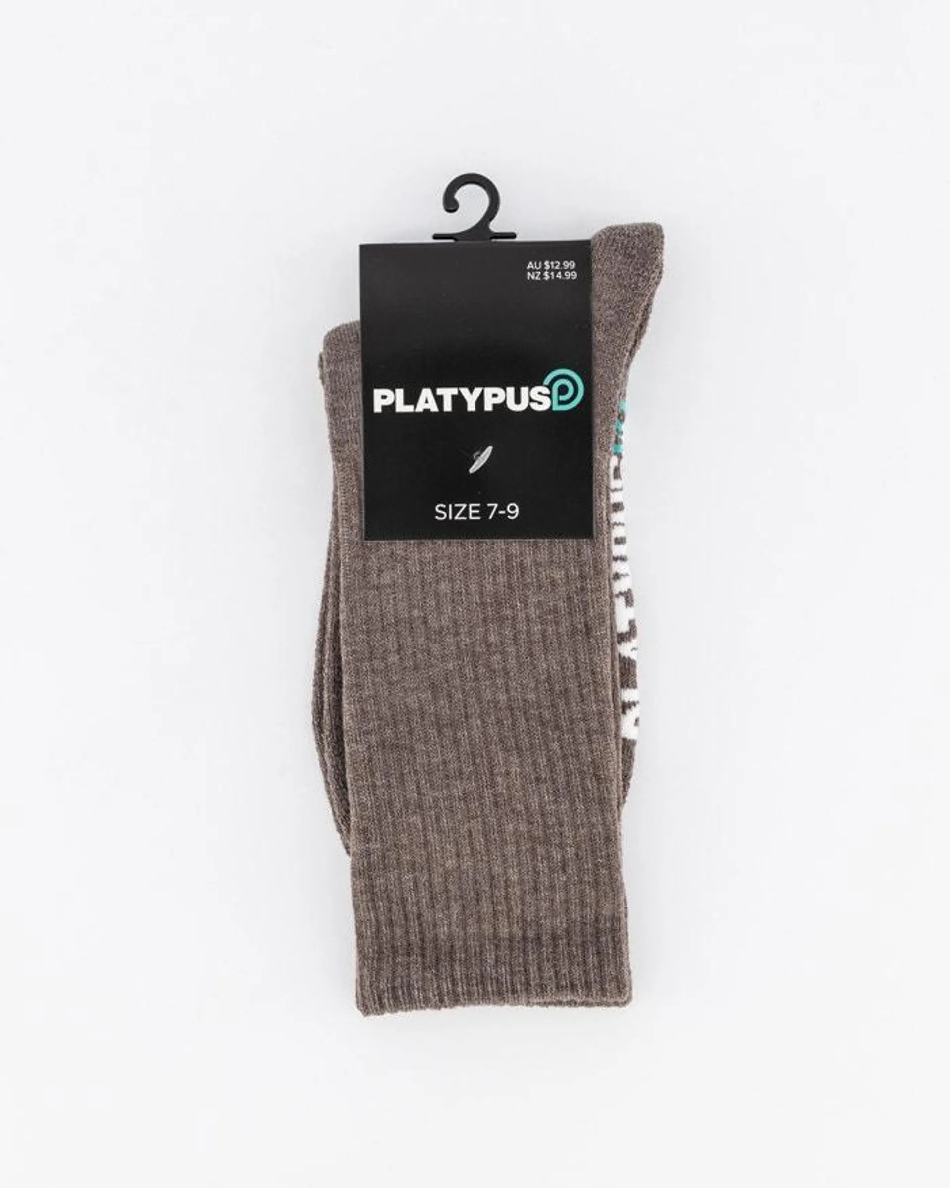 Platypus Crew Ribbed Socks