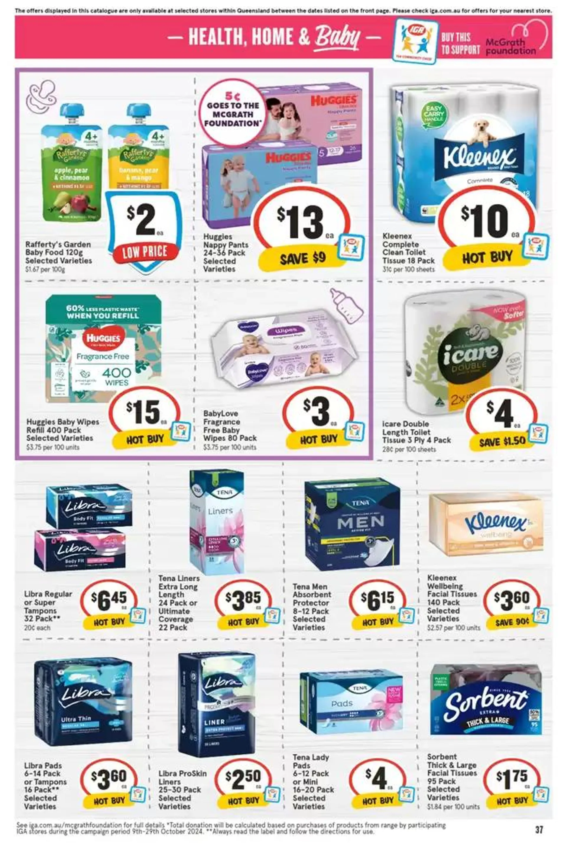 IGA - 1/2 Price - 23/10 - Catalogue valid from 23 October to 29 October 2024 - page 37