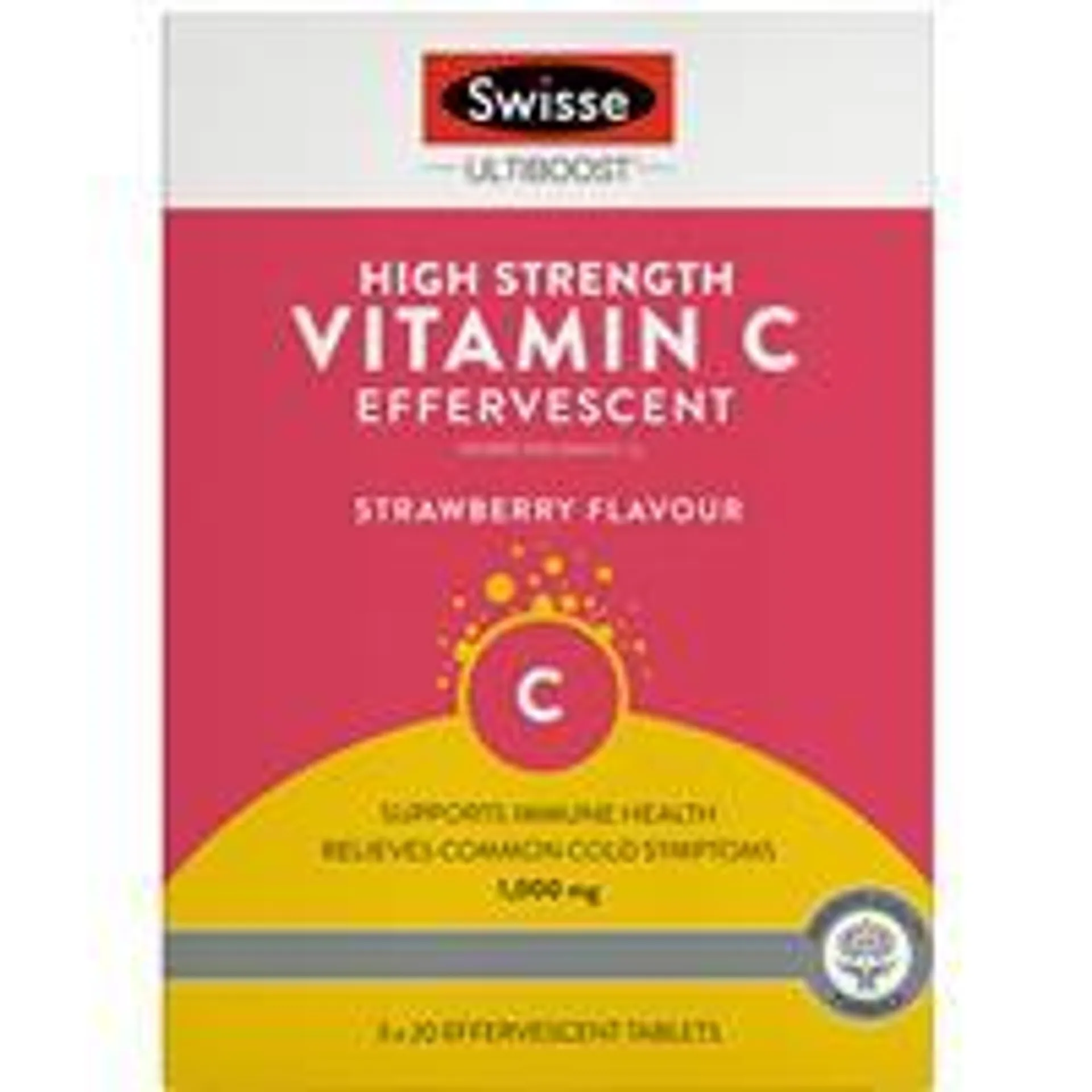 Swisse Vitamin C 60 Effervescent Tablets